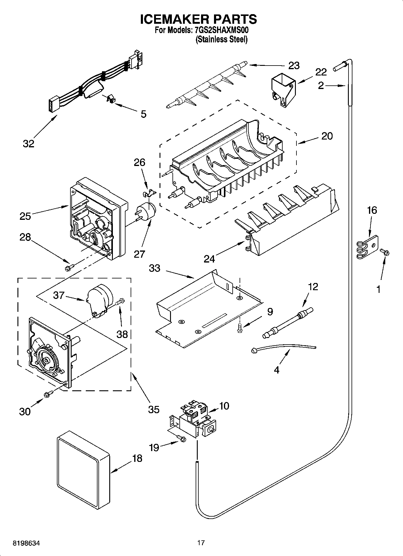 10 - ICEMAKER PARTS