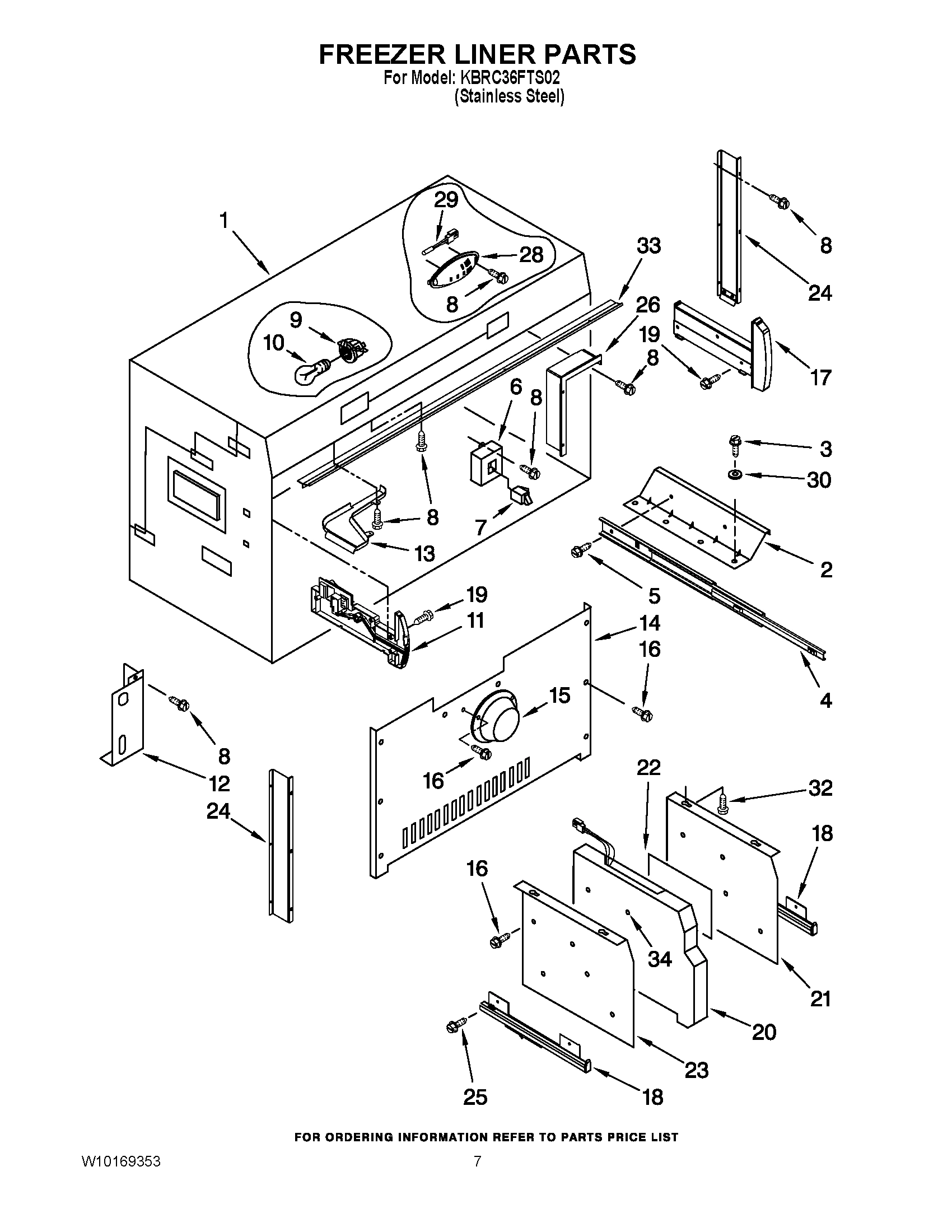 05 - FREEZER LINER PARTS
