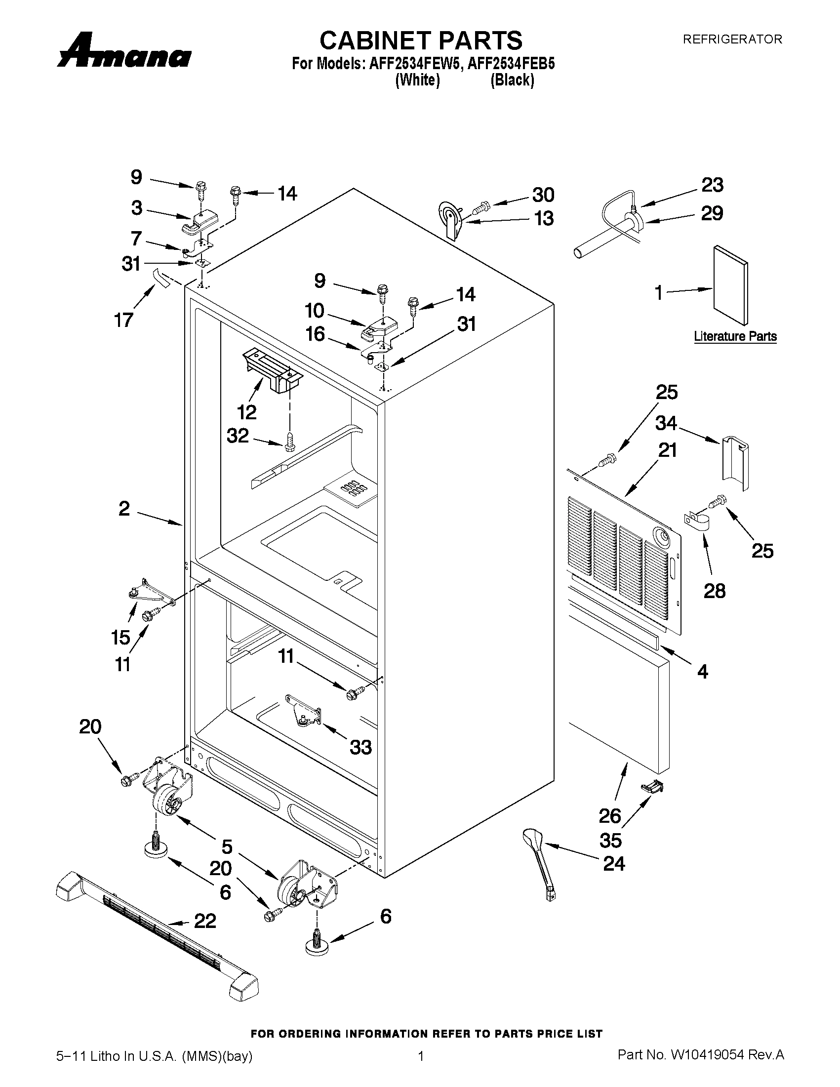 01 - CABINET PARTS