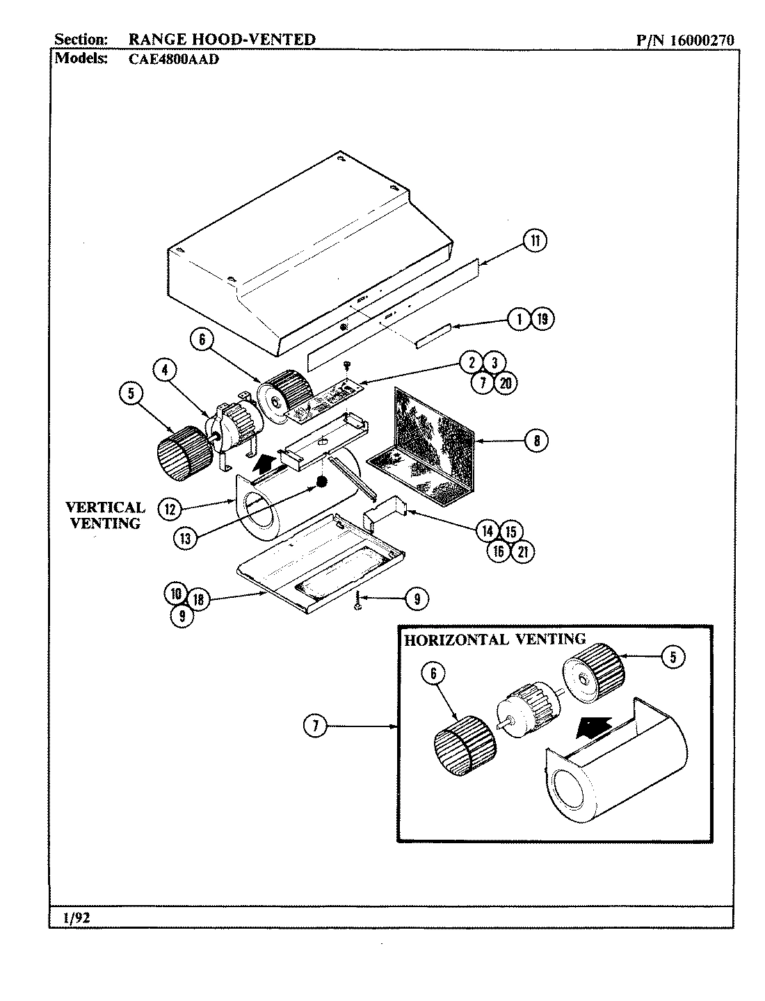 01 - RANGE HOOD-VENTED
