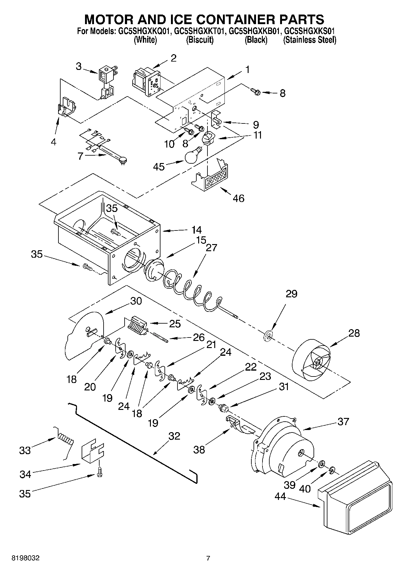 05 - MOTOR AND ICE CONTAINER