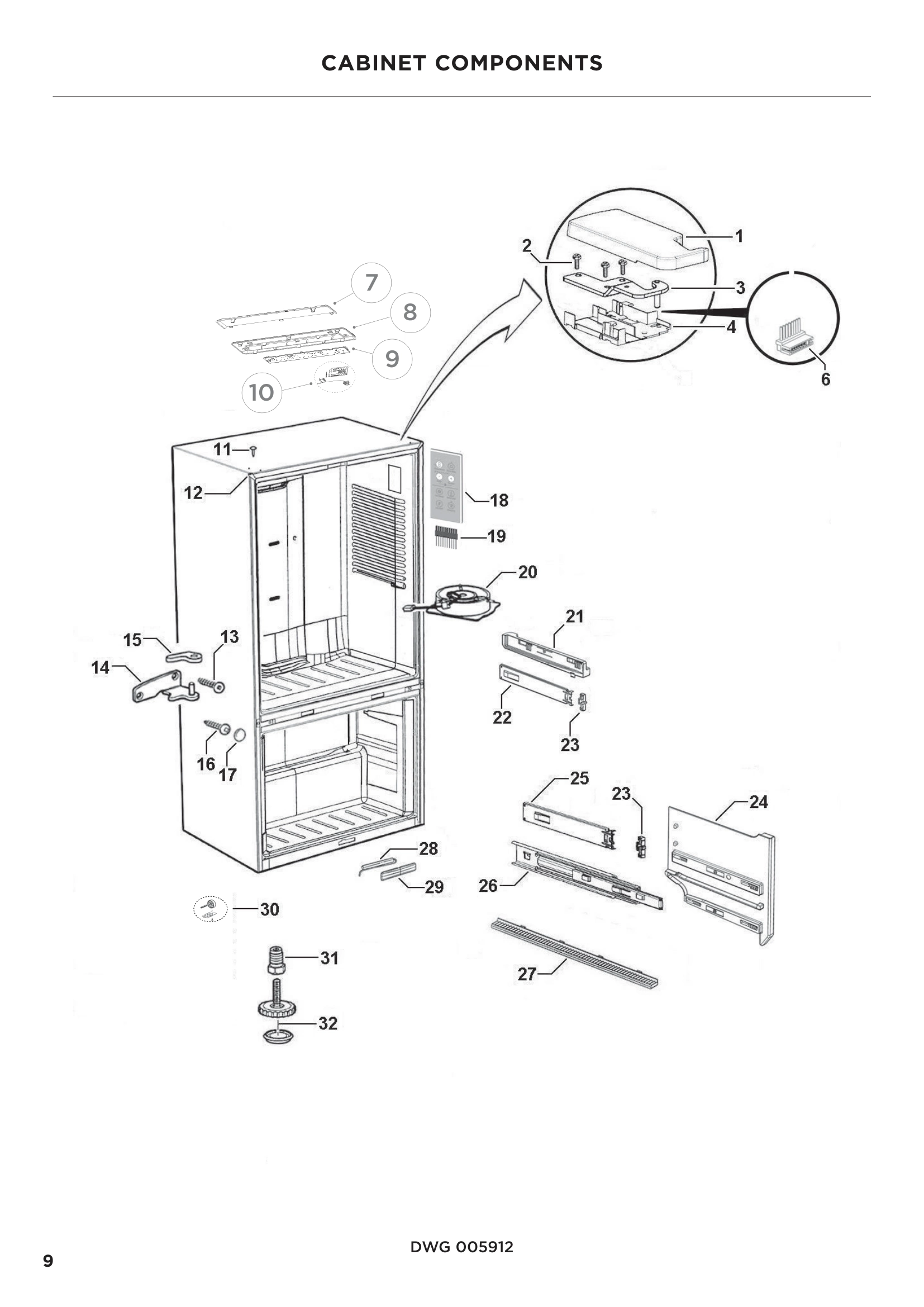 CABINET COMPONENTS