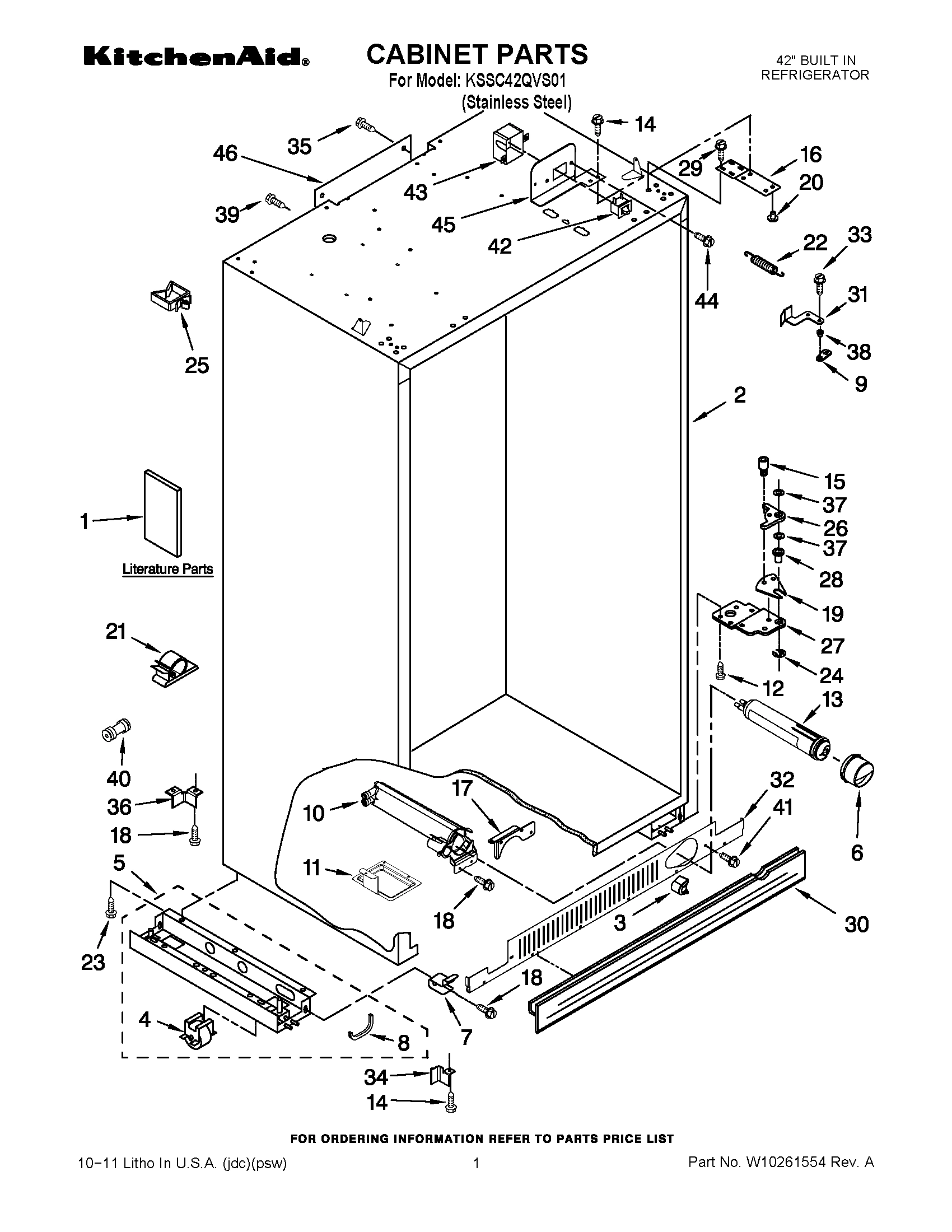 01 - CABINET PARTS