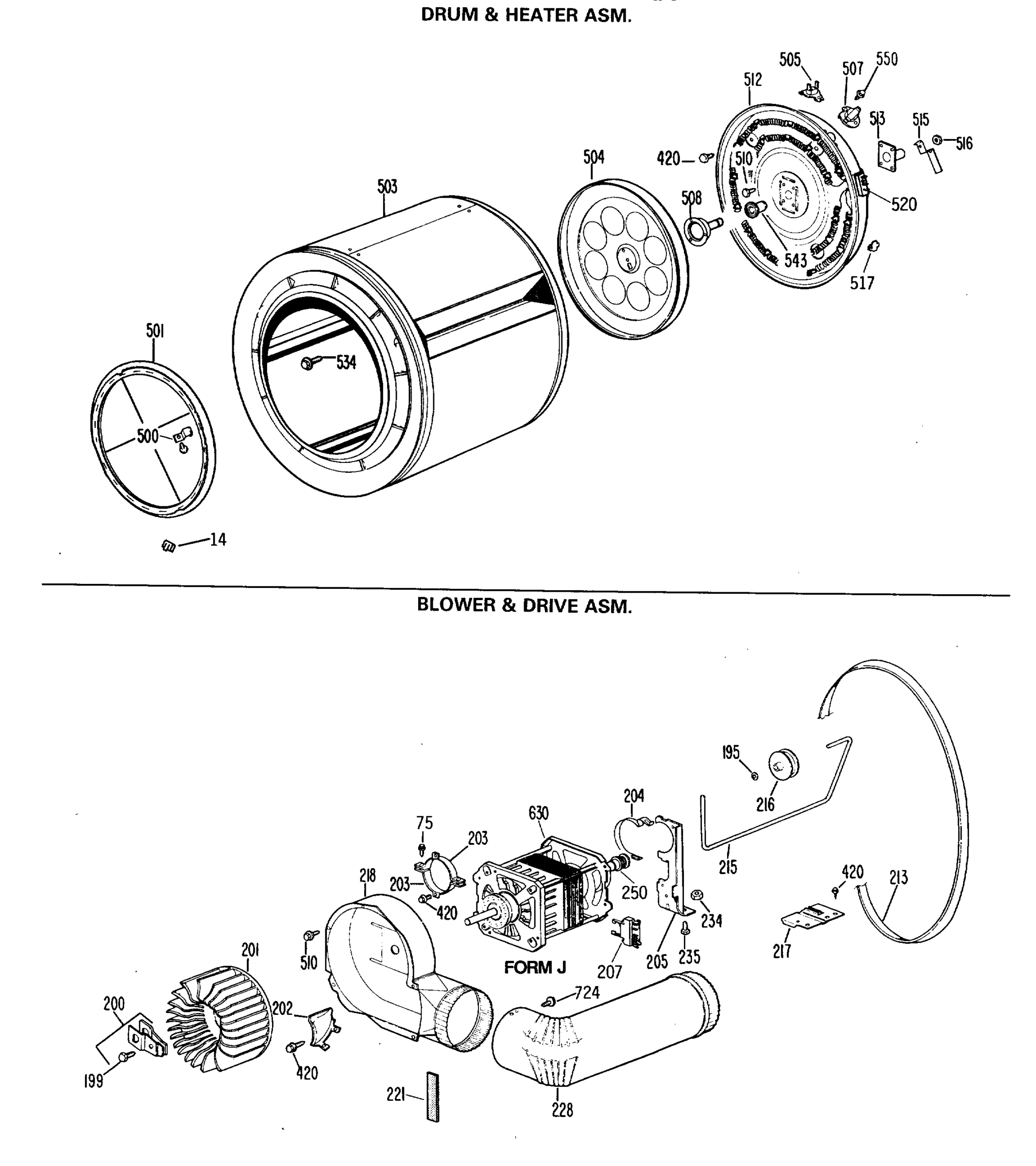 DRUM & HEATER ASM.