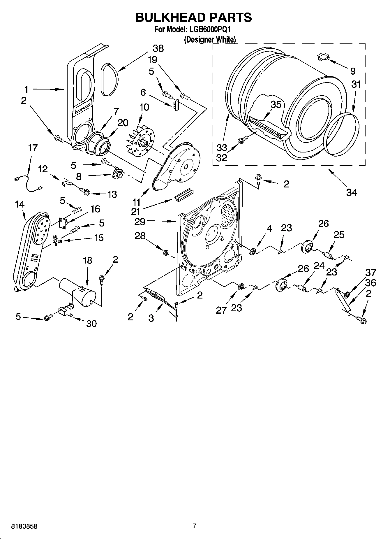 04 - BULKHEAD PARTS, OPTIONAL PARTS (NOT INCLUDED)
