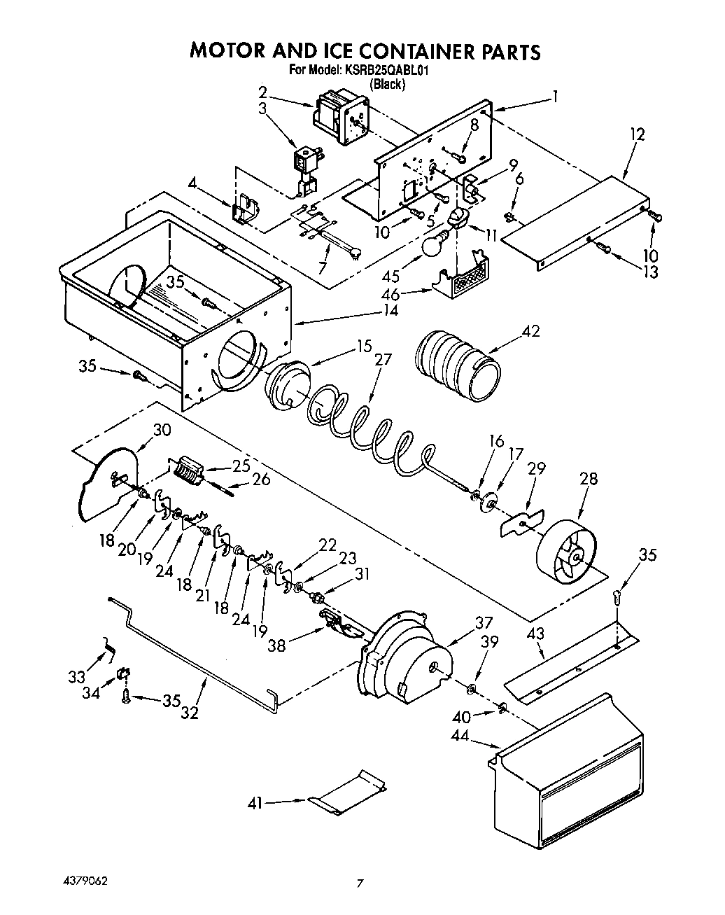 05 - MOTOR AND ICE CONTAINER, LIT/OPTIONAL