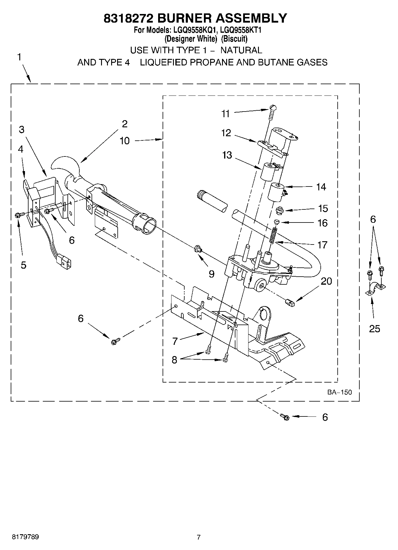 04 - 8318272 BURNER ASSEMBLY