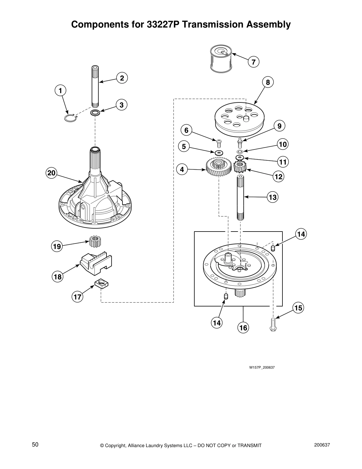 Components for 33227P Transmission Assembly