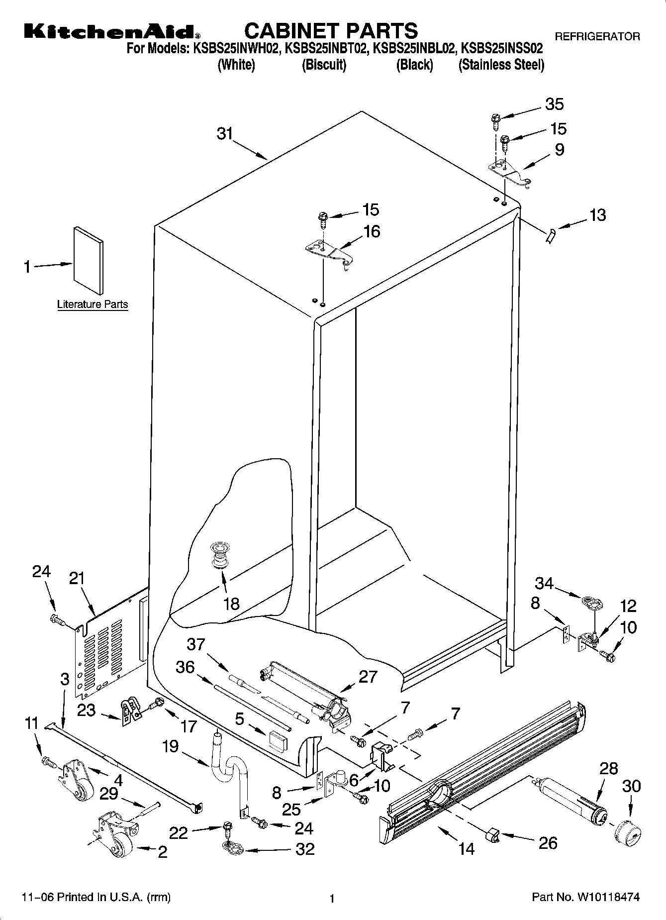 01 - CABINET PARTS