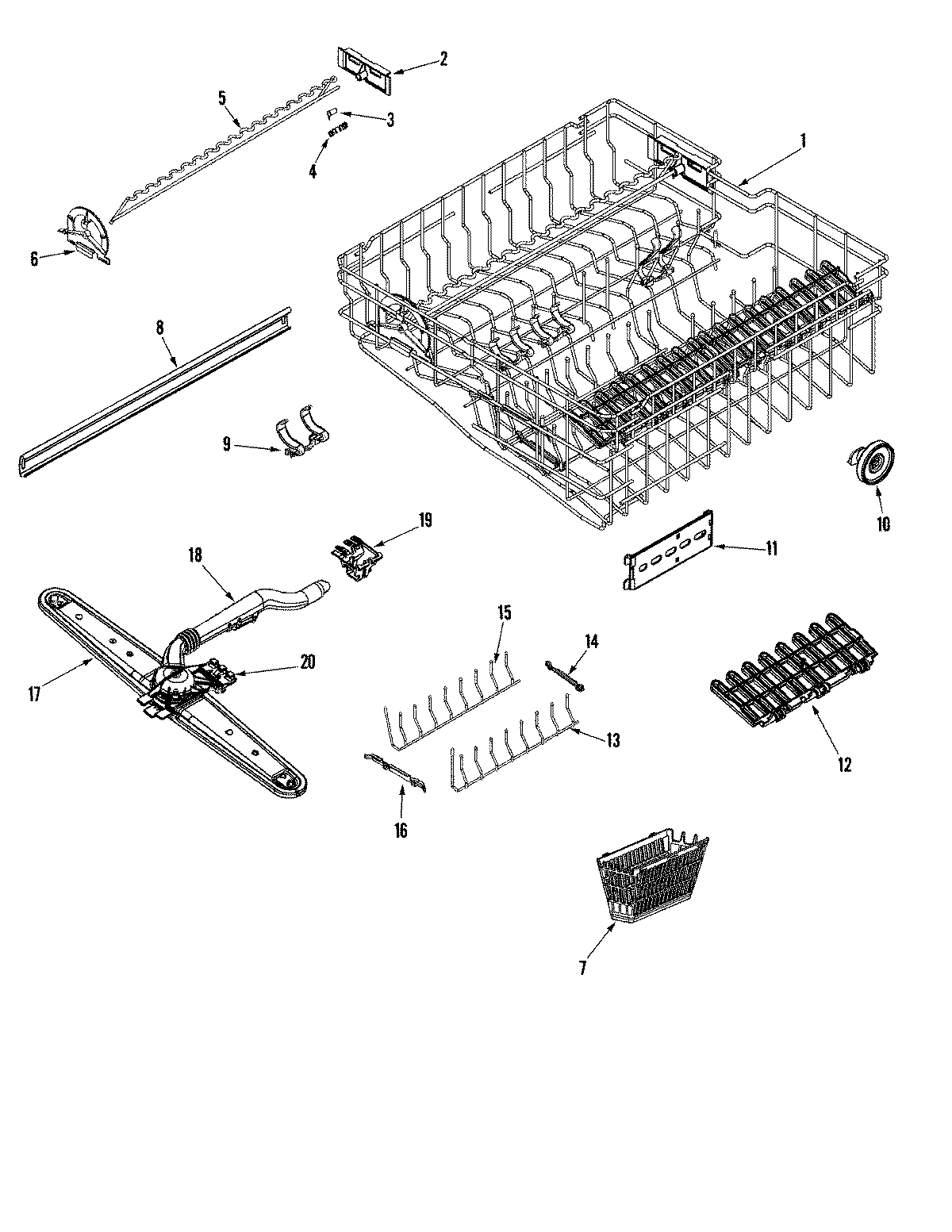 05 - RAIL & RACK ASSEMBLY (UPR)