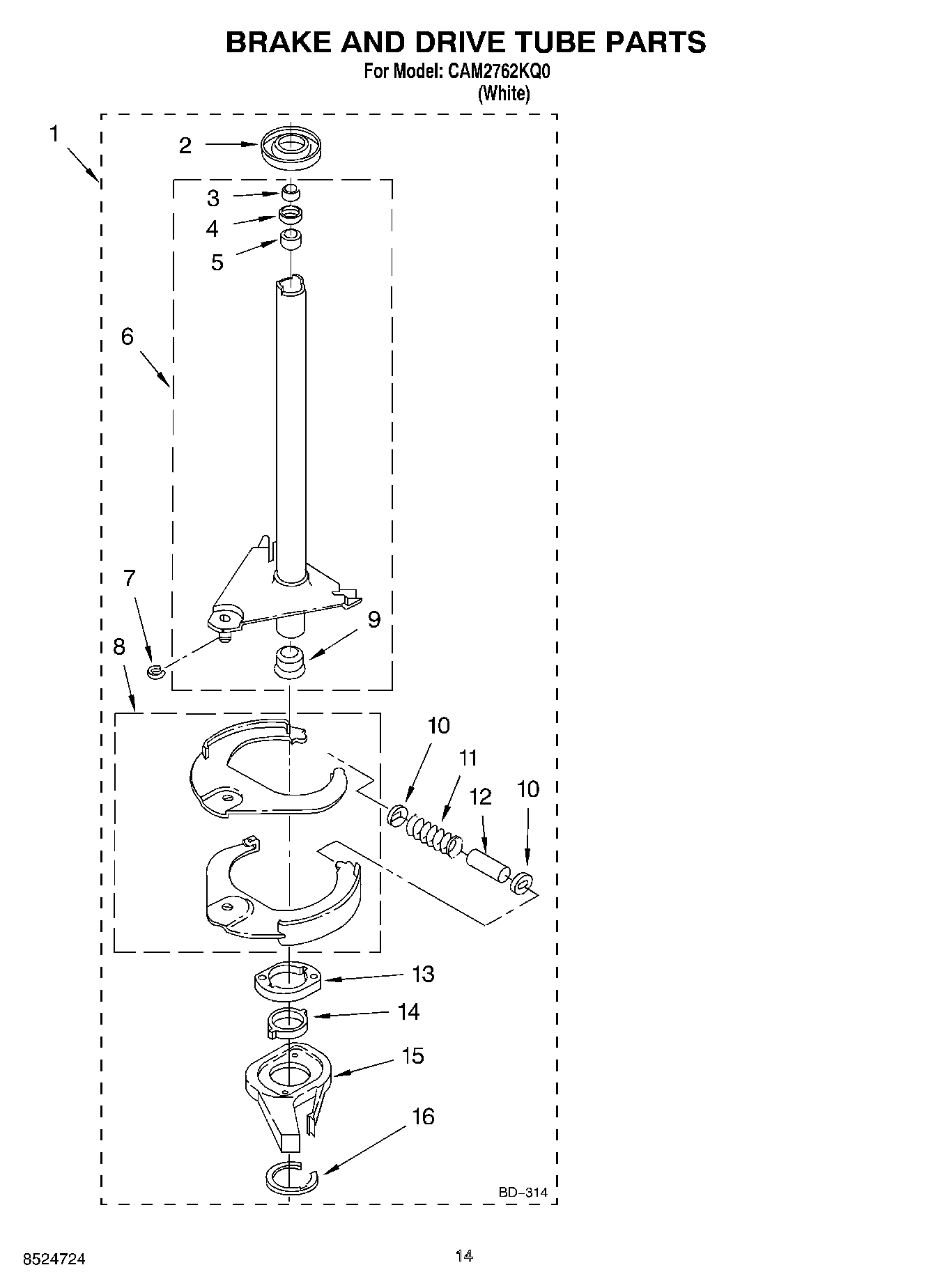 10 - BRAKE AND DRIVE TUBE