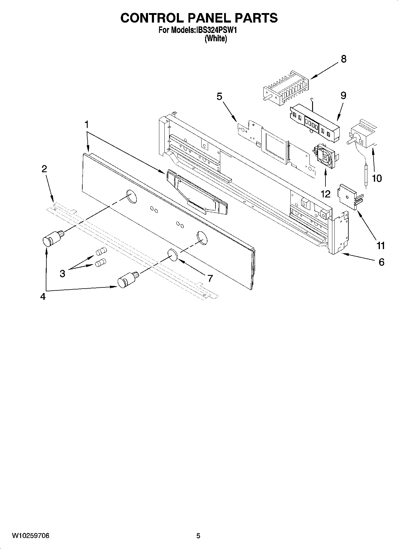 04 - CONTROL PANEL PARTS
