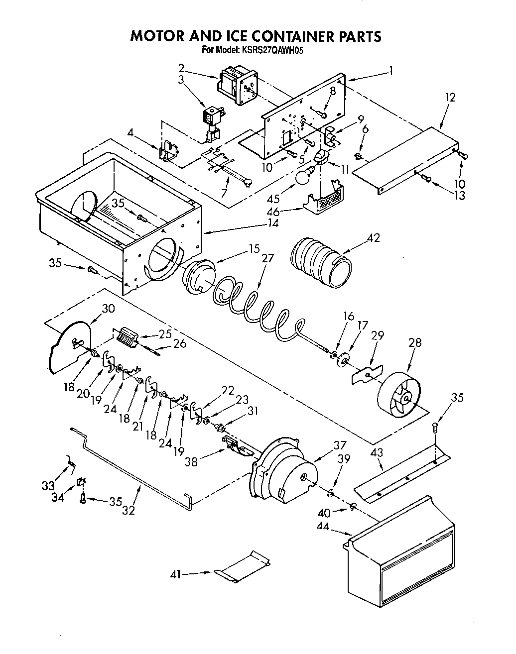 06 - MOTOR AND ICE CONTAINER, LIT/OPTIONAL