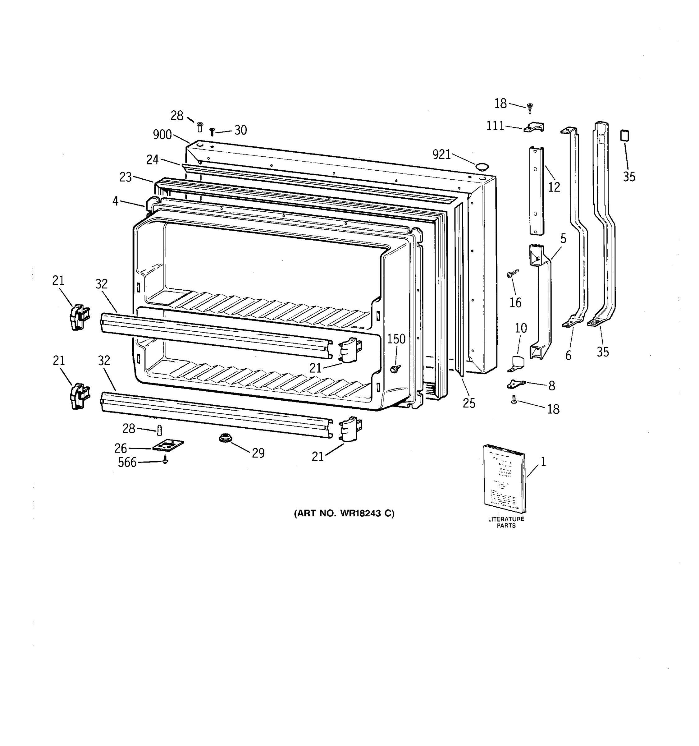 FREEZER DOOR