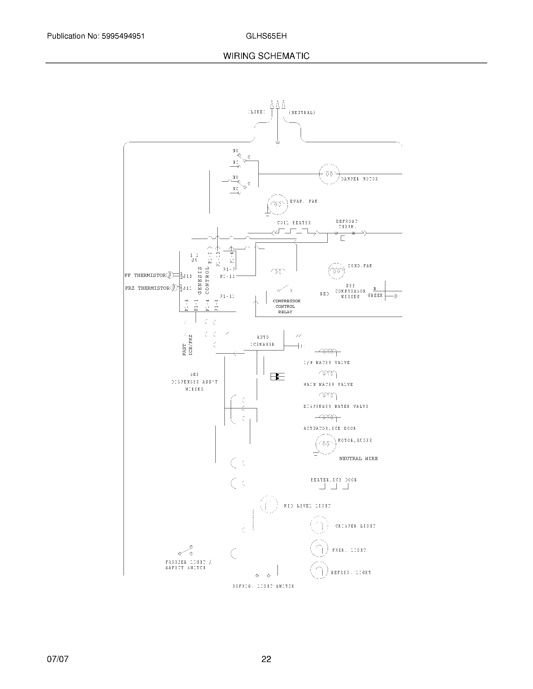 22 - WIRING SCHEMATIC