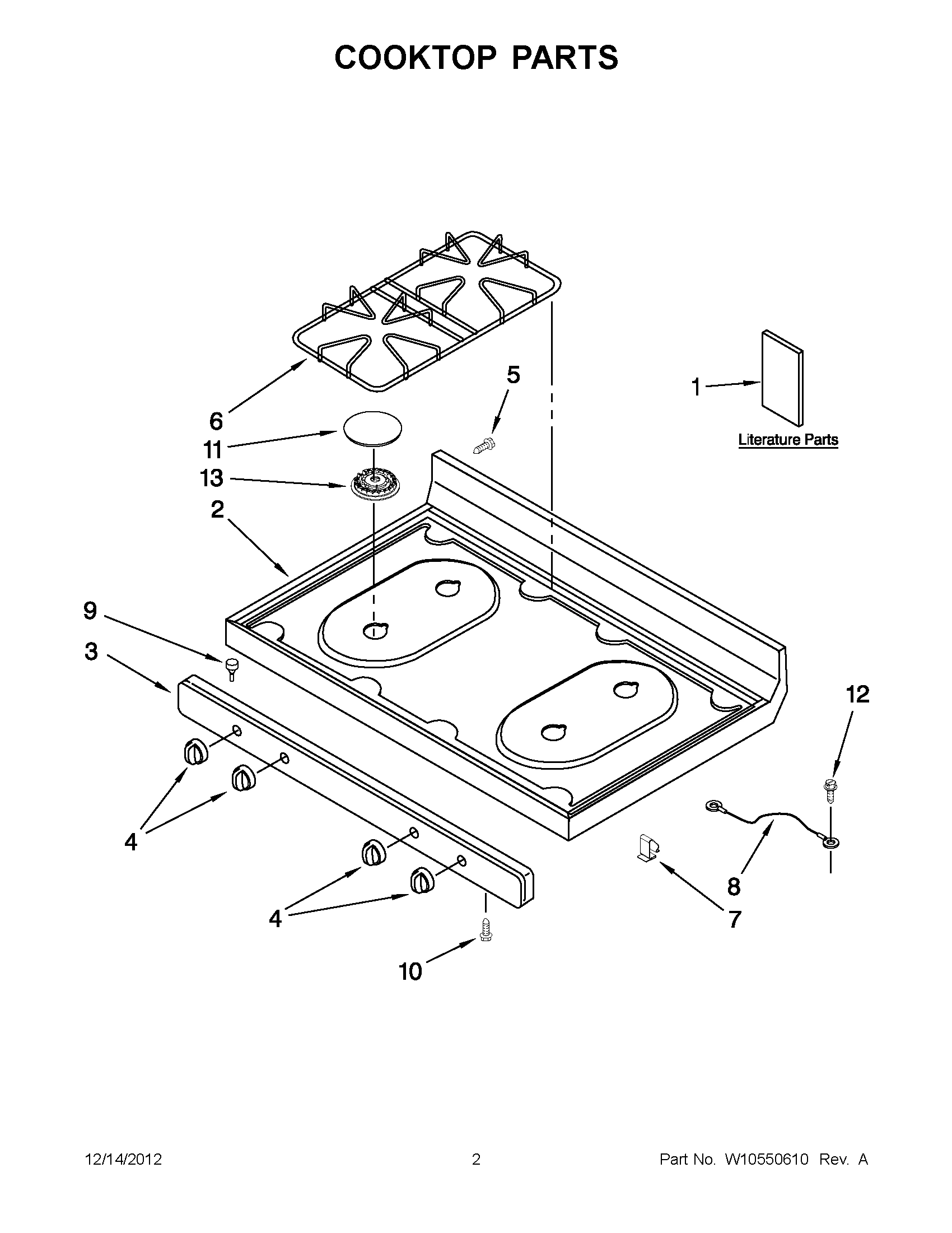01 - COOKTOP PARTS
