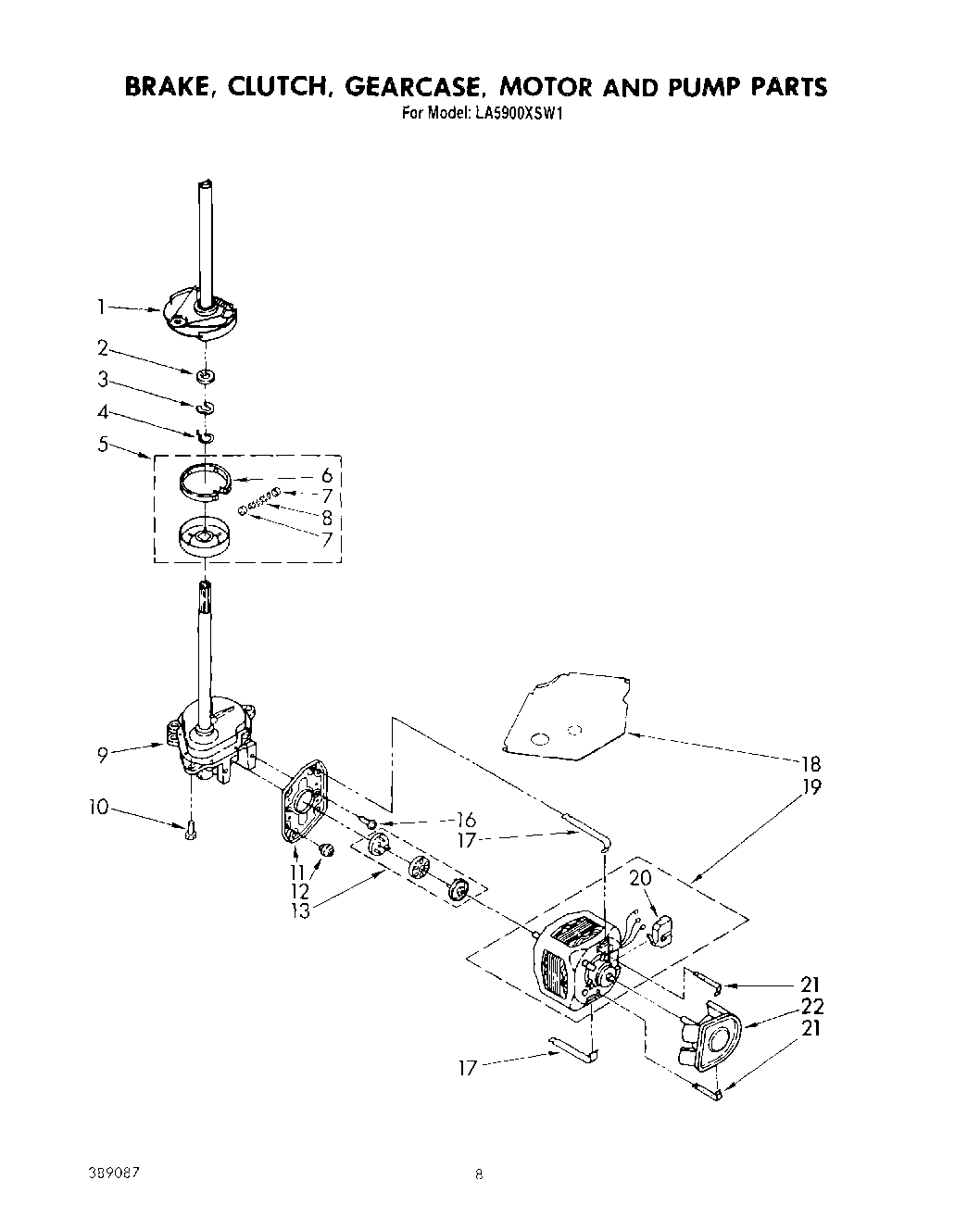 06 - BRAKE, CLUTCH, GEARCASE, MOTOR AND PUMP