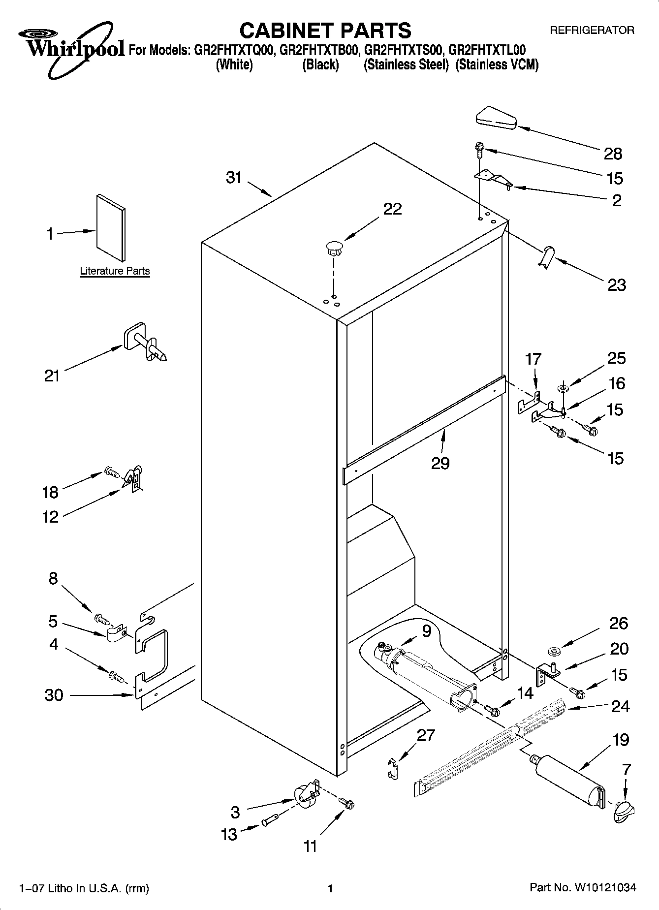 01 - CABINET PARTS