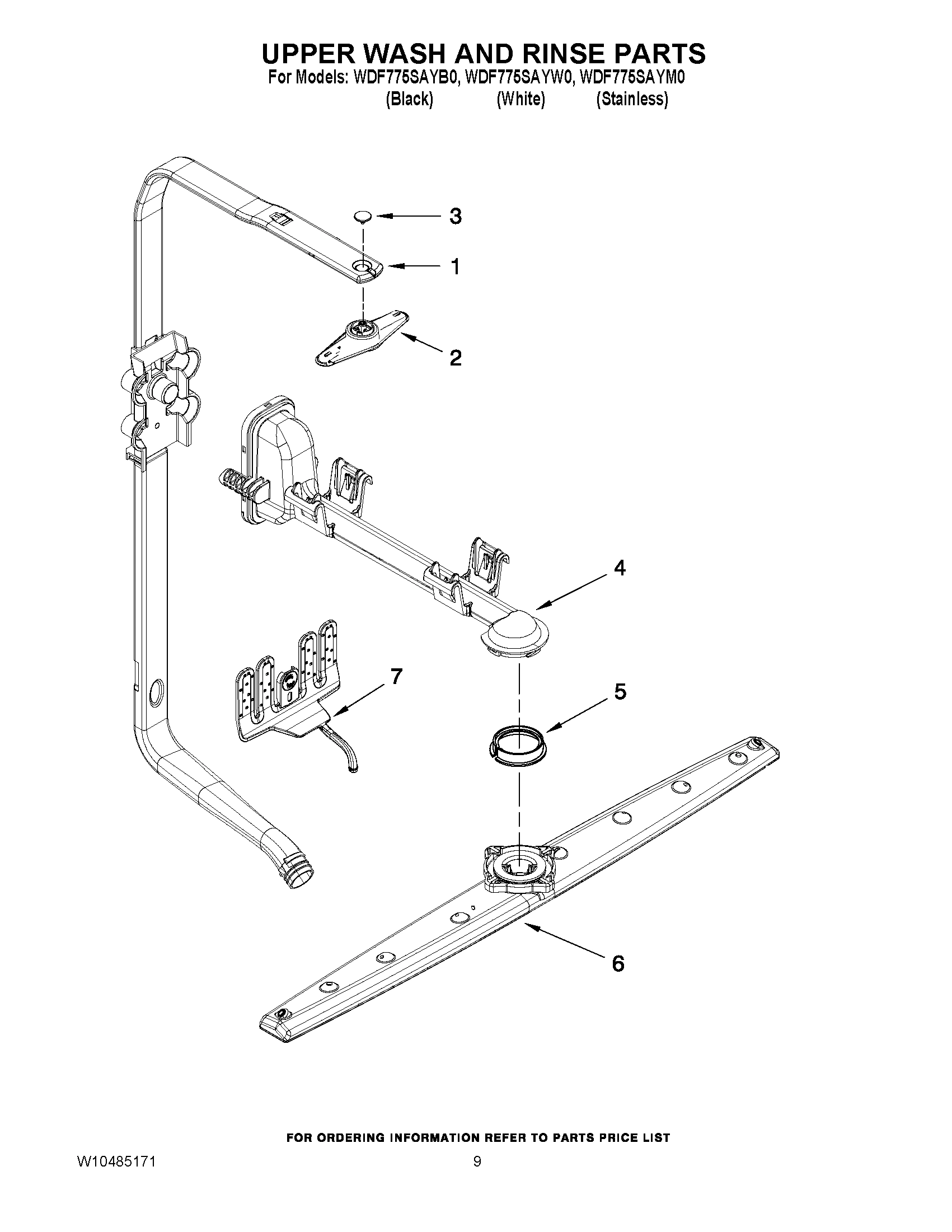 07 - UPPER WASH AND RINSE PARTS