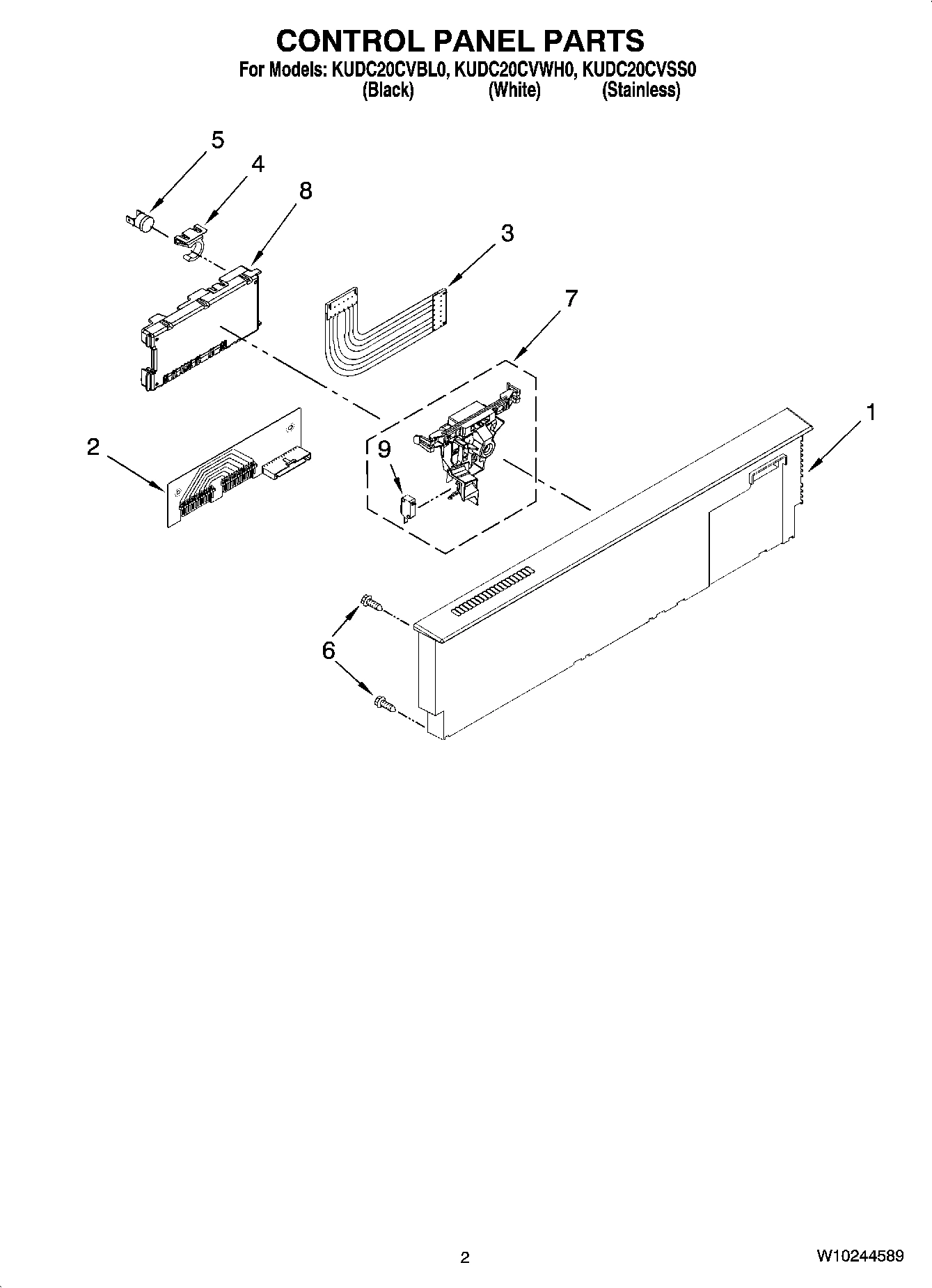 02 - CONTROL PANEL PARTS