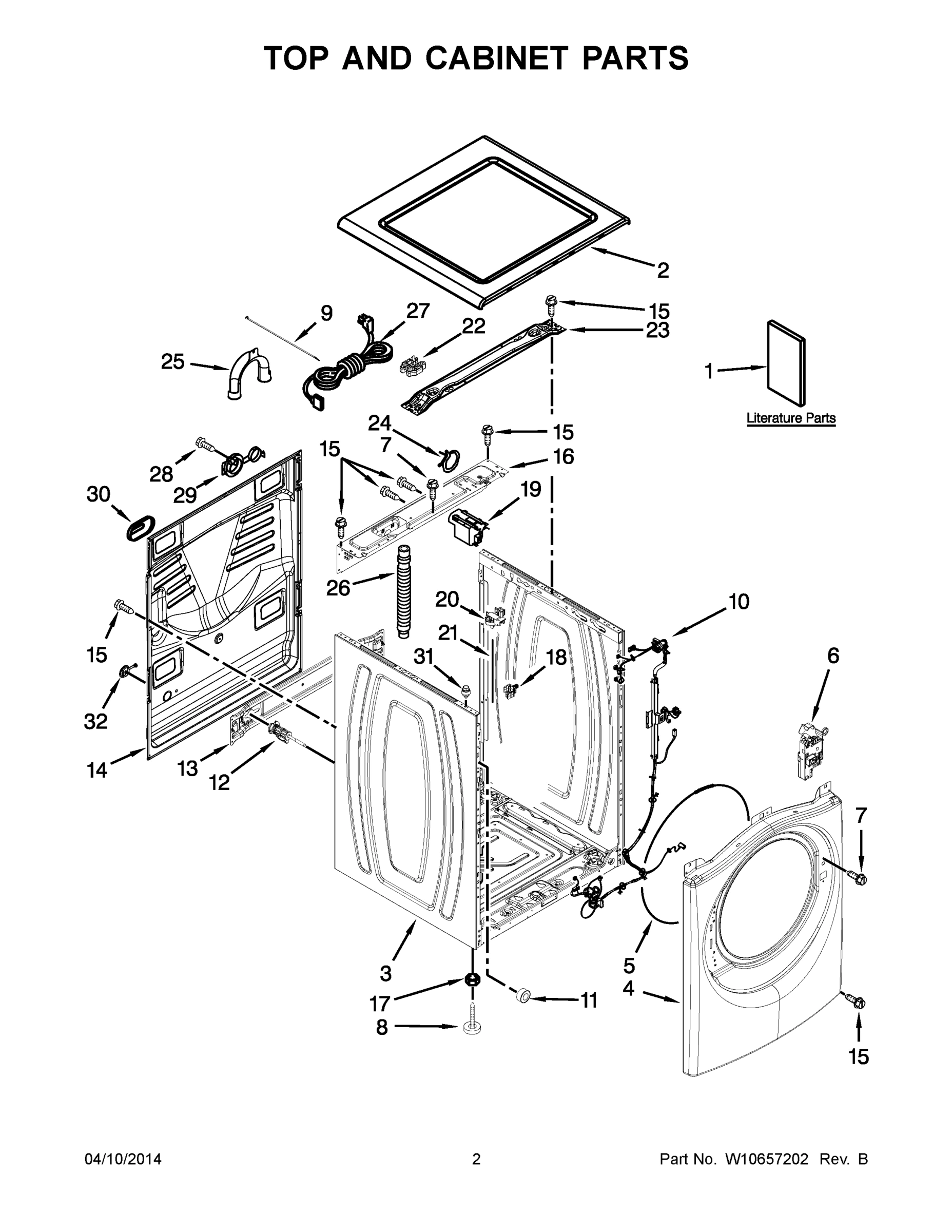 02 - TOP AND CABINET PARTS
