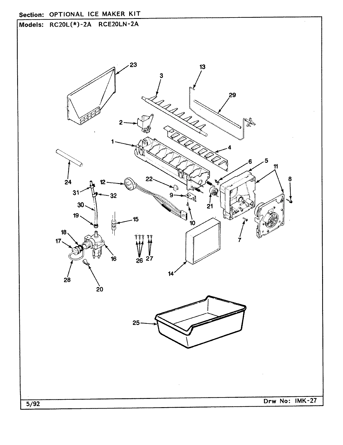 05 - OPTIONAL ICE MAKER KIT-IMKSS1