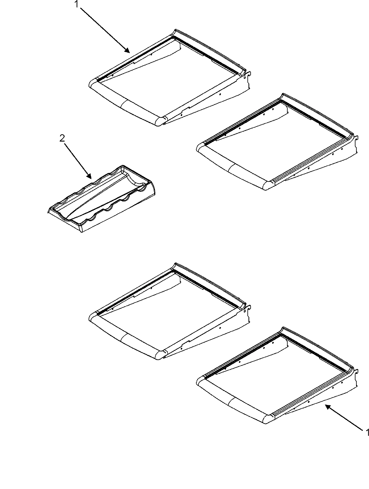 13 - REFRIGERATOR SHELVES