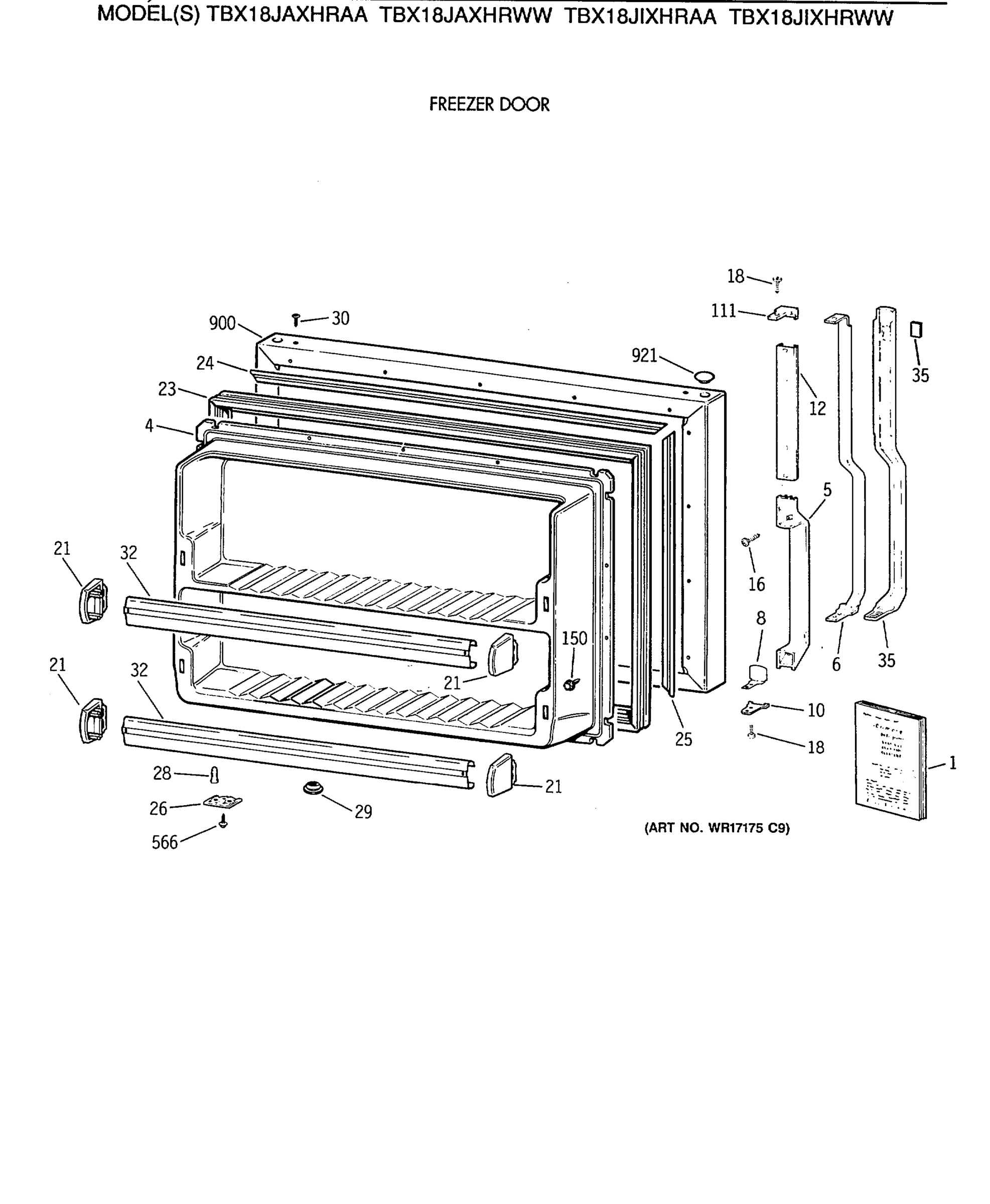 FREEZER DOOR