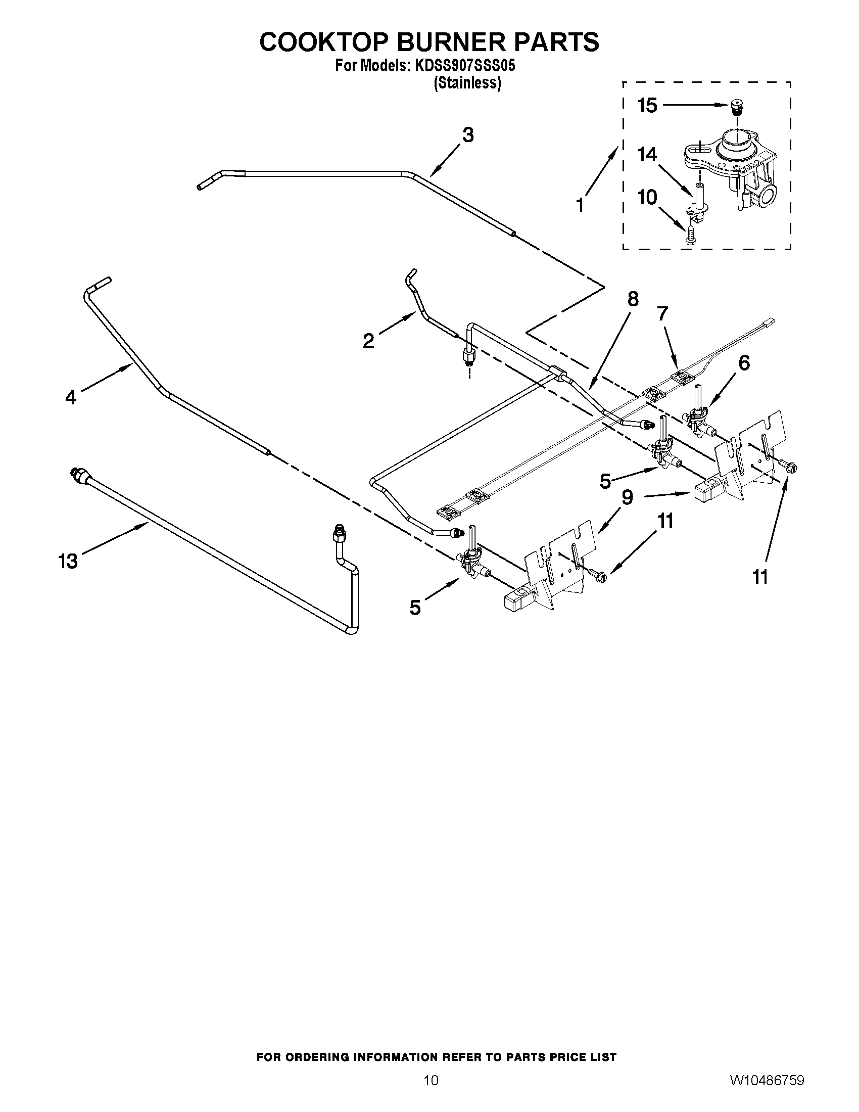 07 - COOKTOP BURNER PARTS