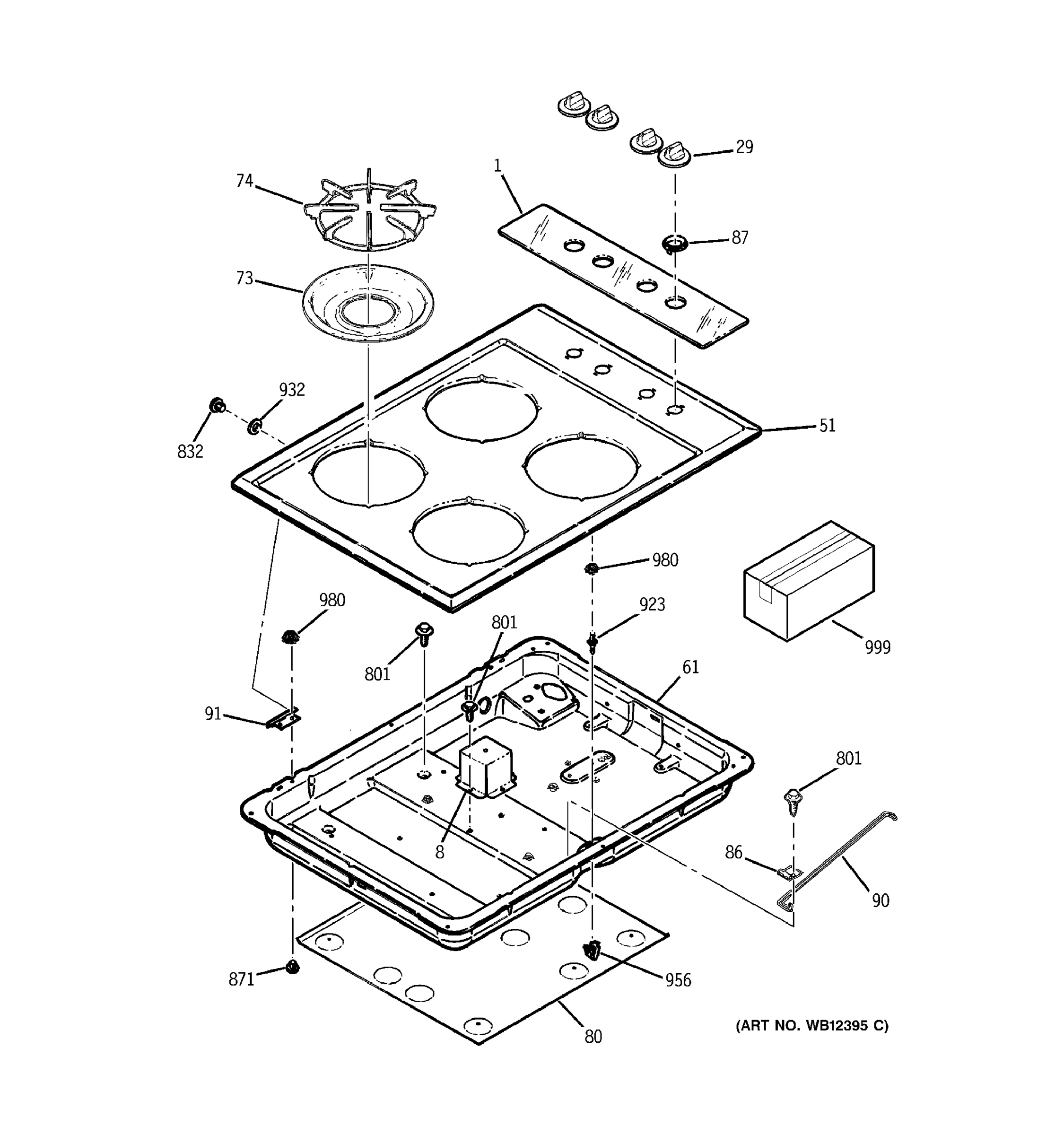 CONTROL PANEL & COOKTOP
