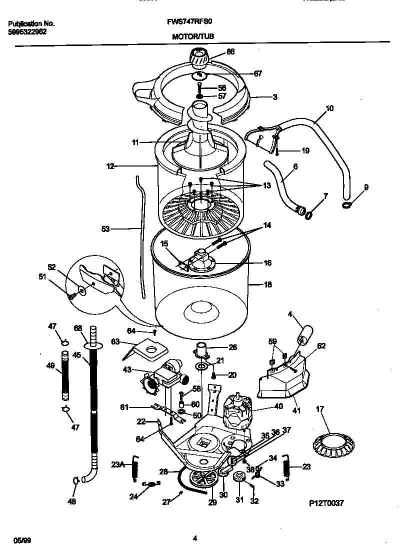 03 - P12T0037 WSHR MTR,HOSE
