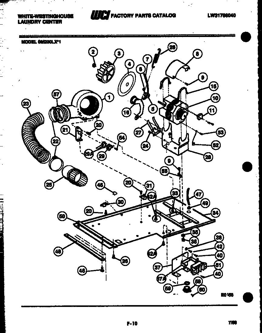 04 - DRYER MOTOR, BLOWER AND BELT