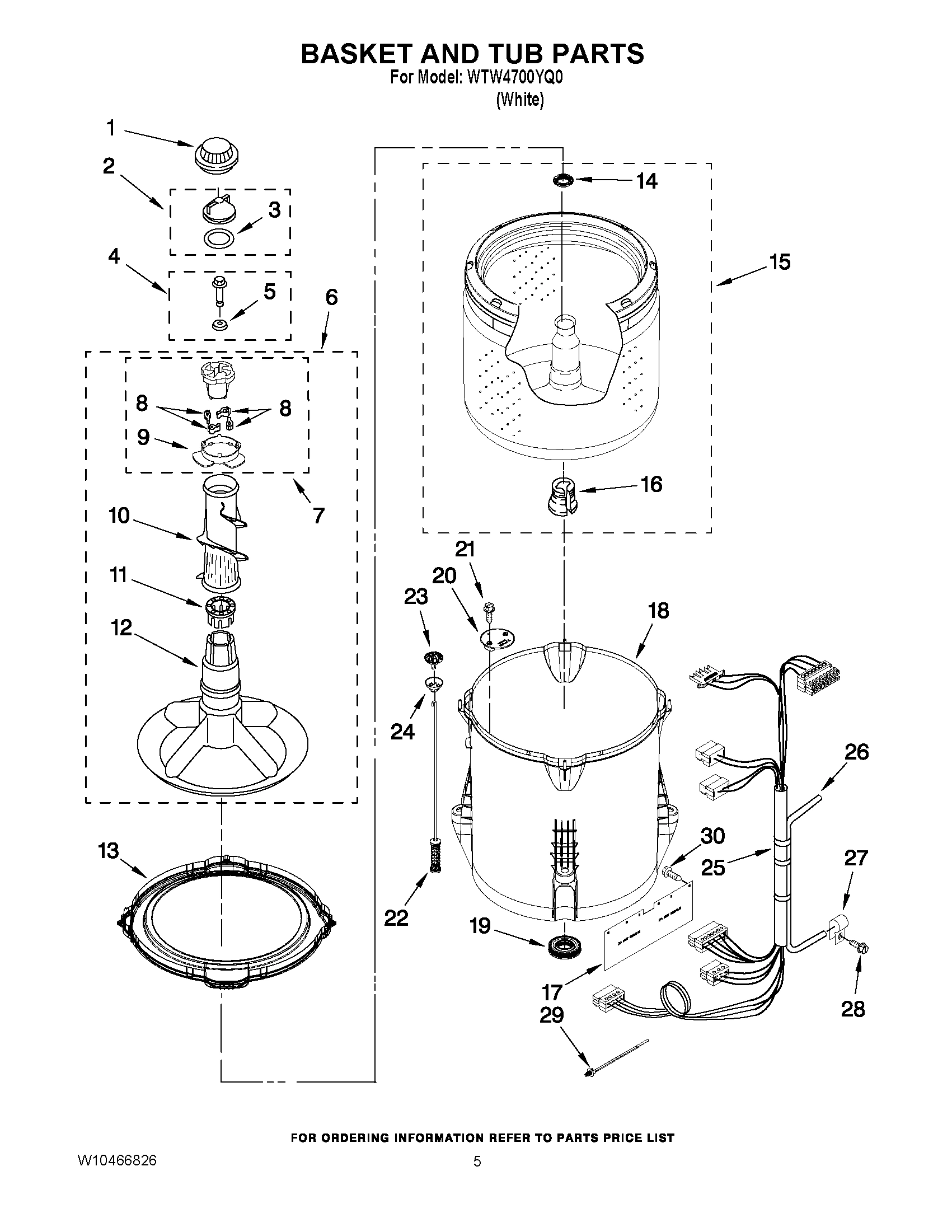 03 - BASKET AND TUB PARTS