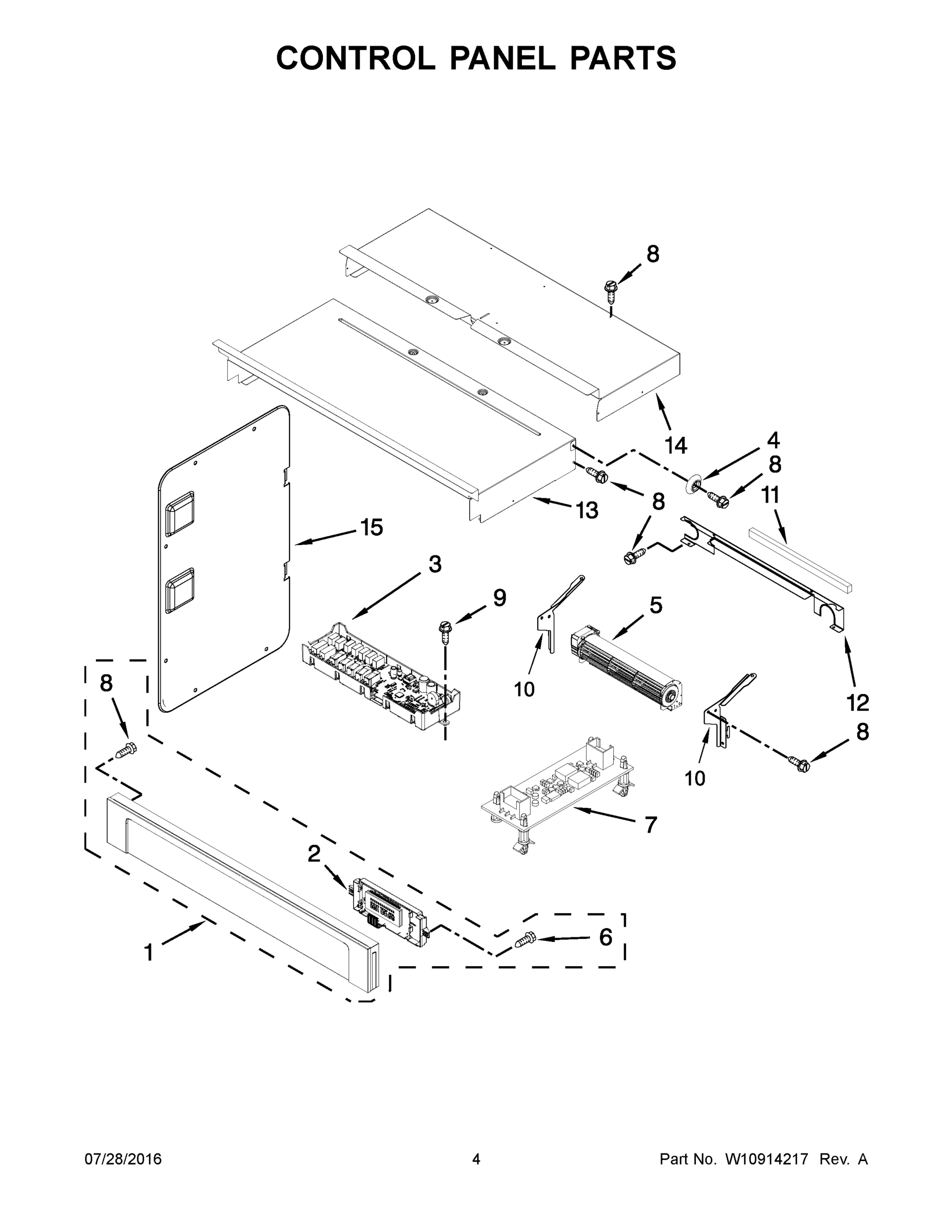 03 - CONTROL PANEL PARTS