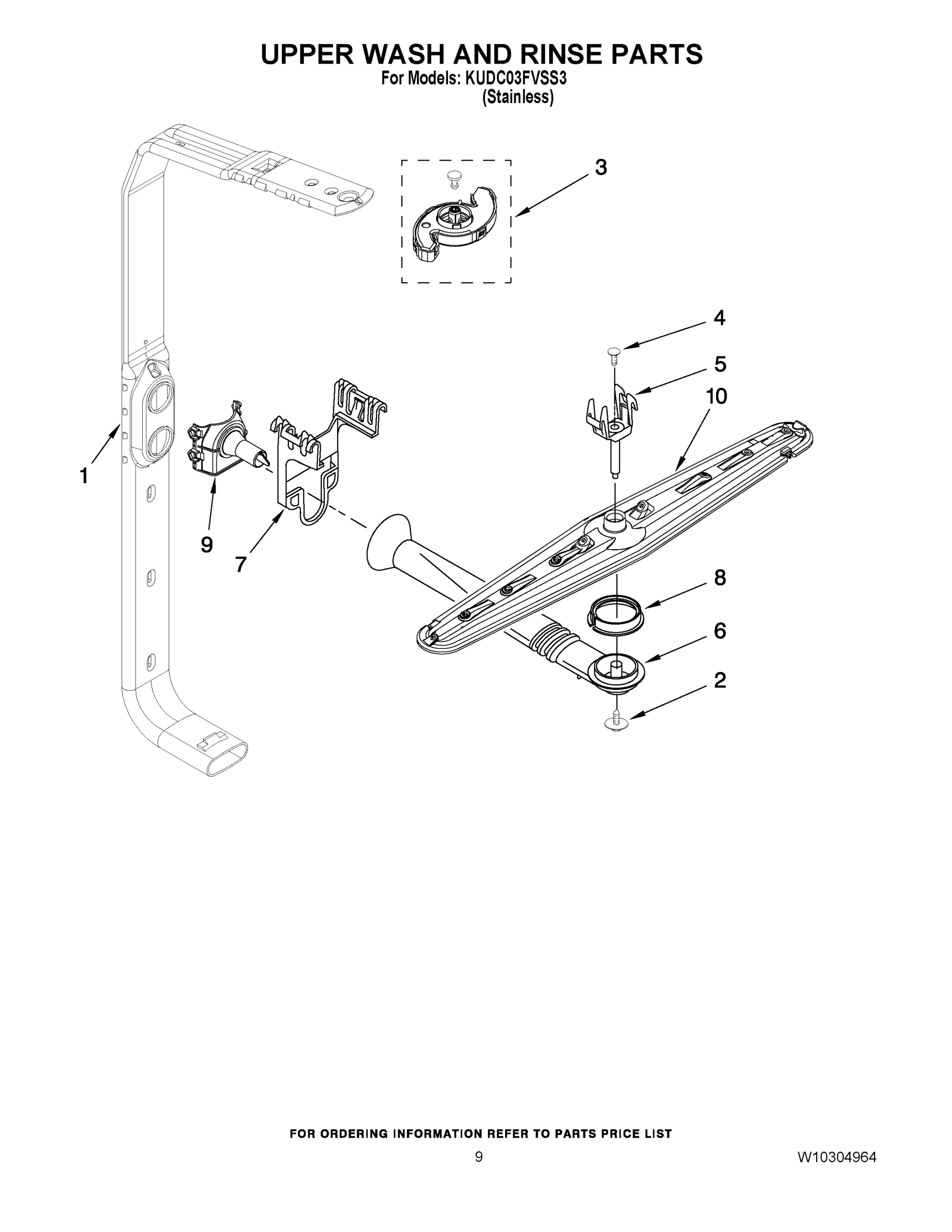 07 - UPPER WASH AND RINSE PARTS