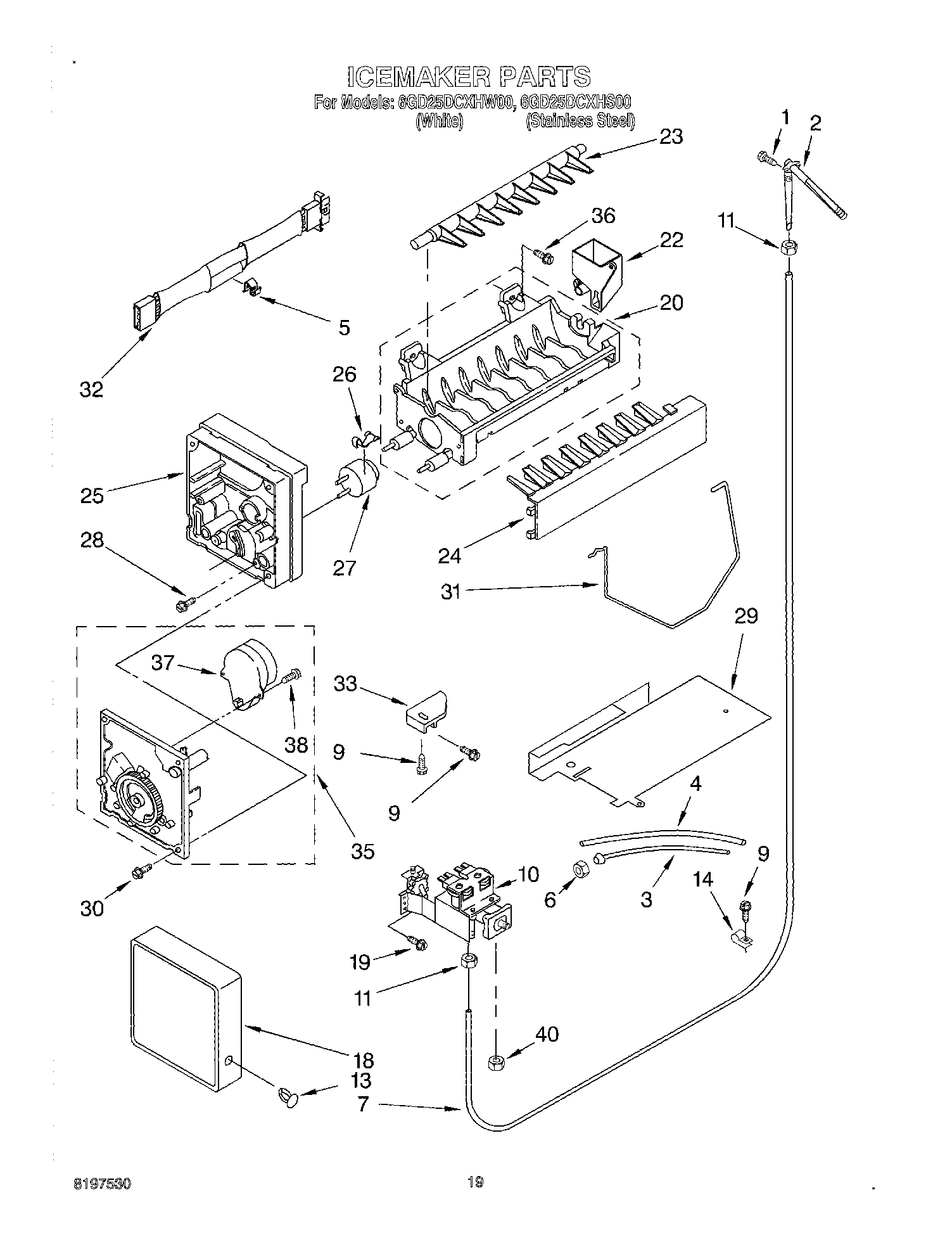 12 - ICE MAKER, OPTIONAL