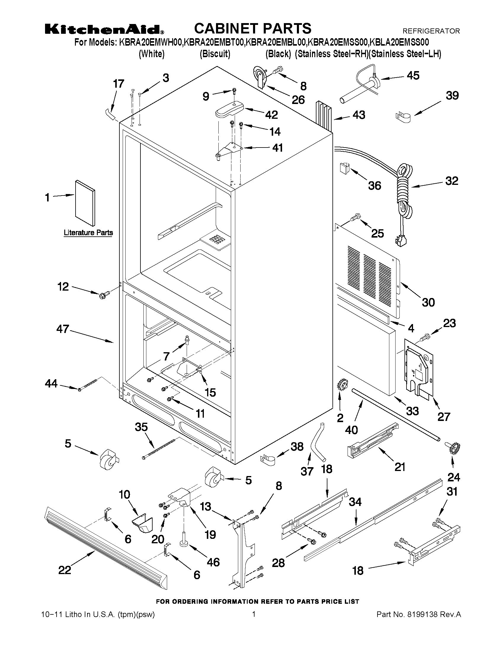01 - CABINET PARTS