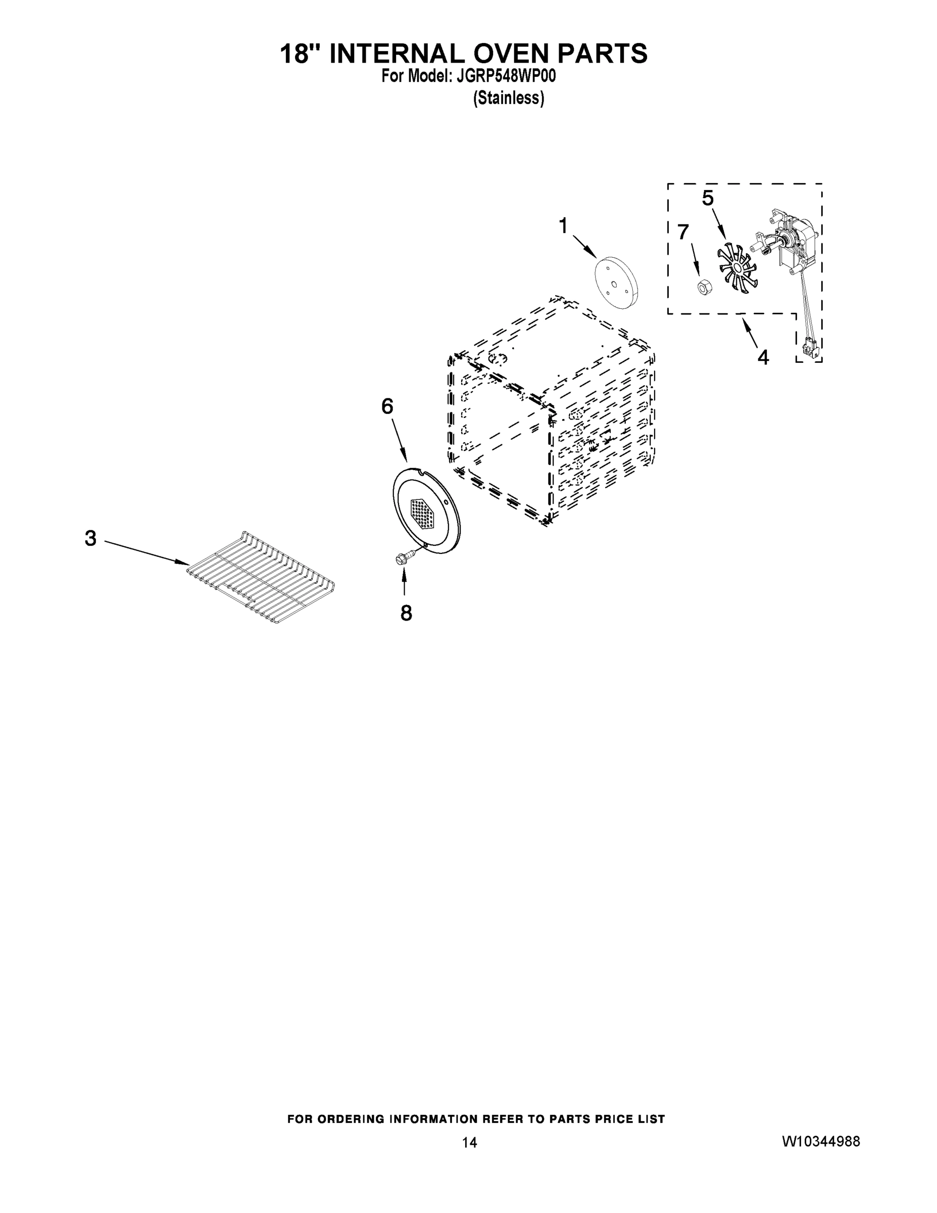 10 - 18`` INTERNAL OVEN PARTS