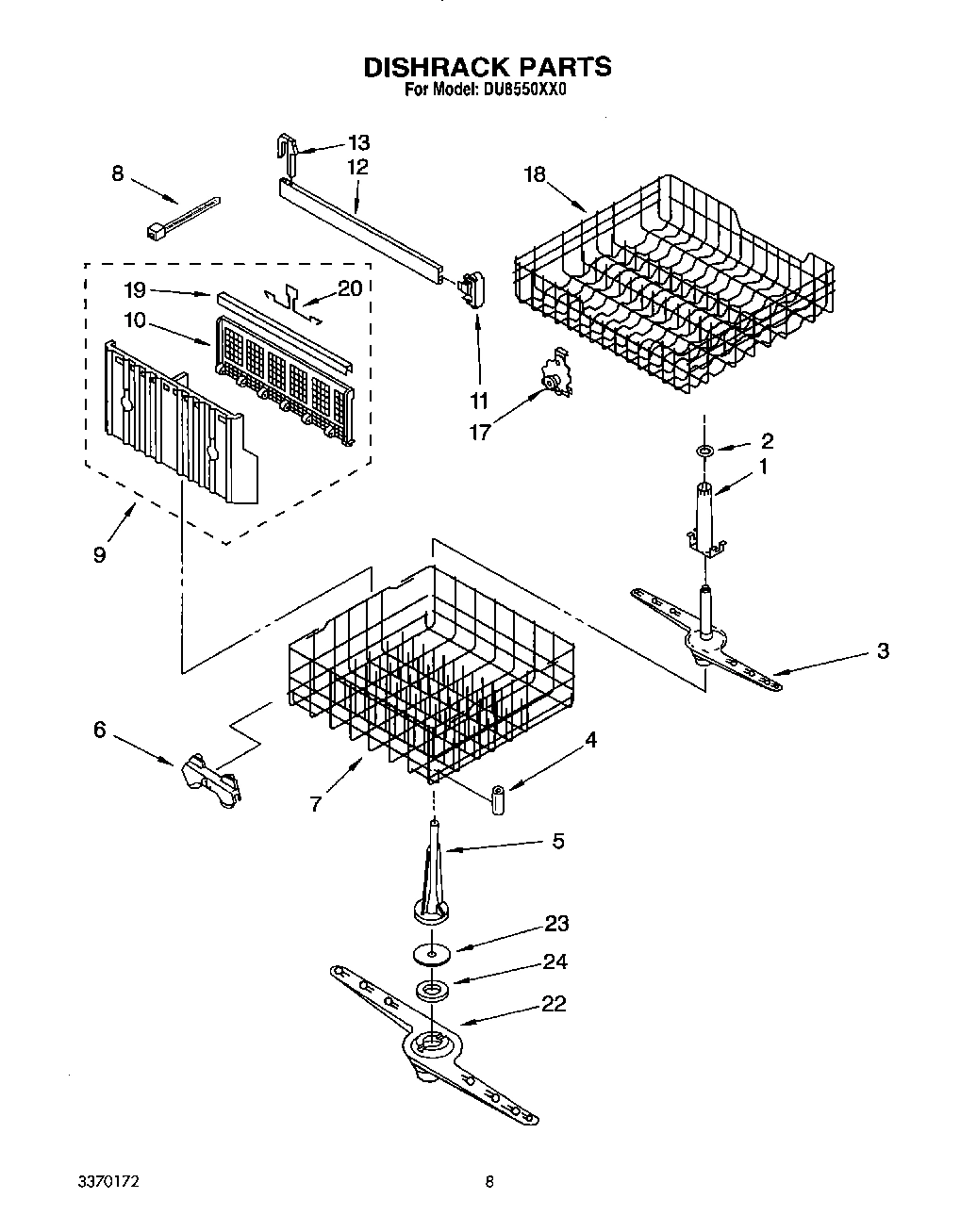 06 - DISHRACK, LIT/OPTIONAL