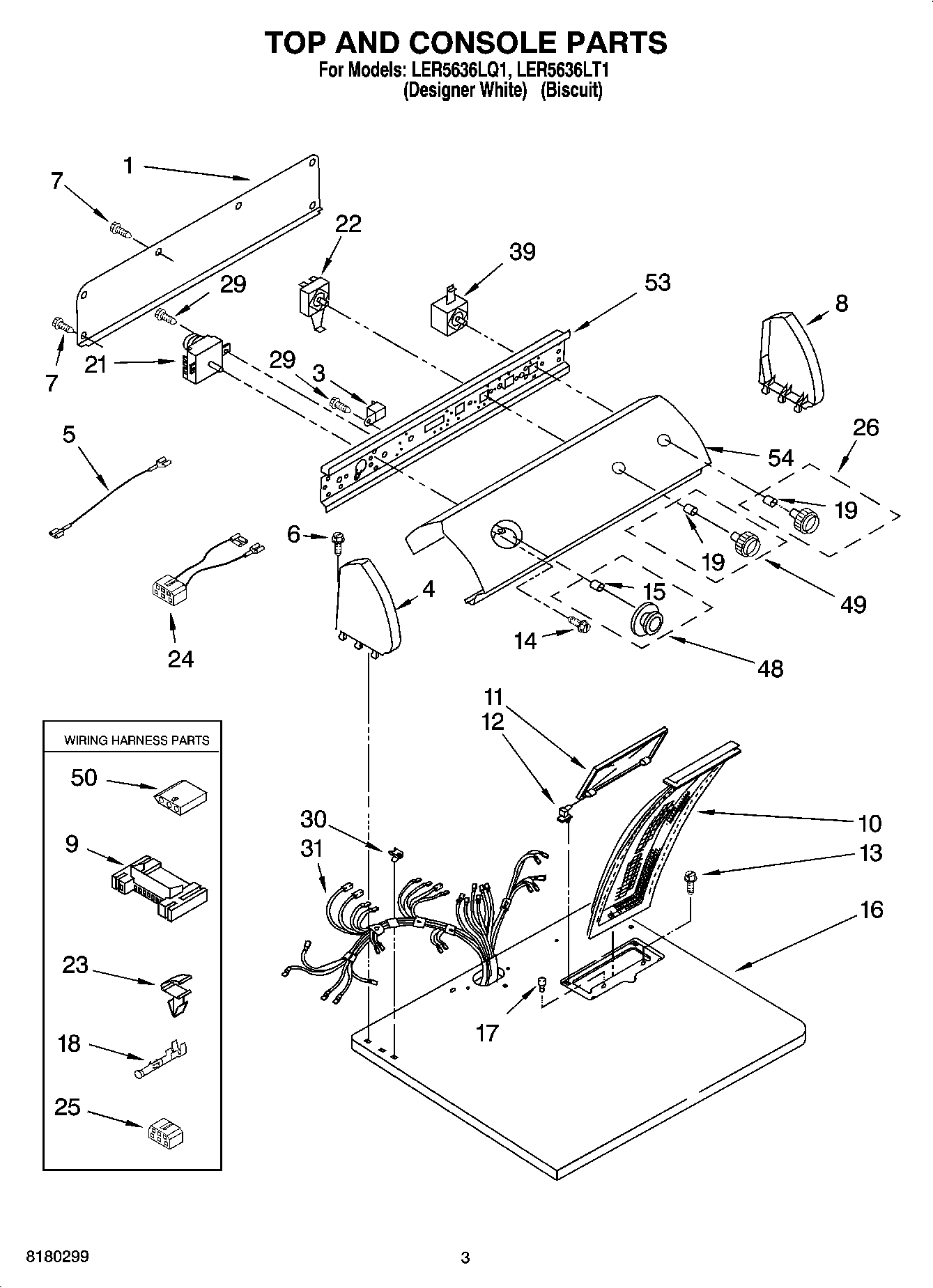 02 - TOP AND CONSOLE PARTS