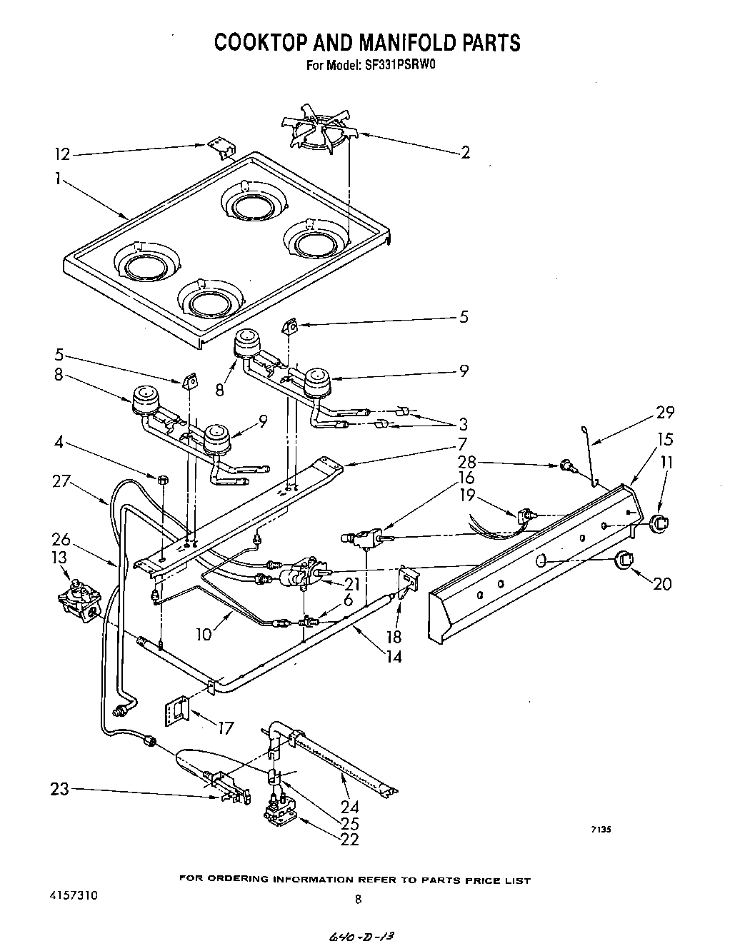 06 - COOKTOP AND MANIFOLD, LITERATURE AND OPTIONAL