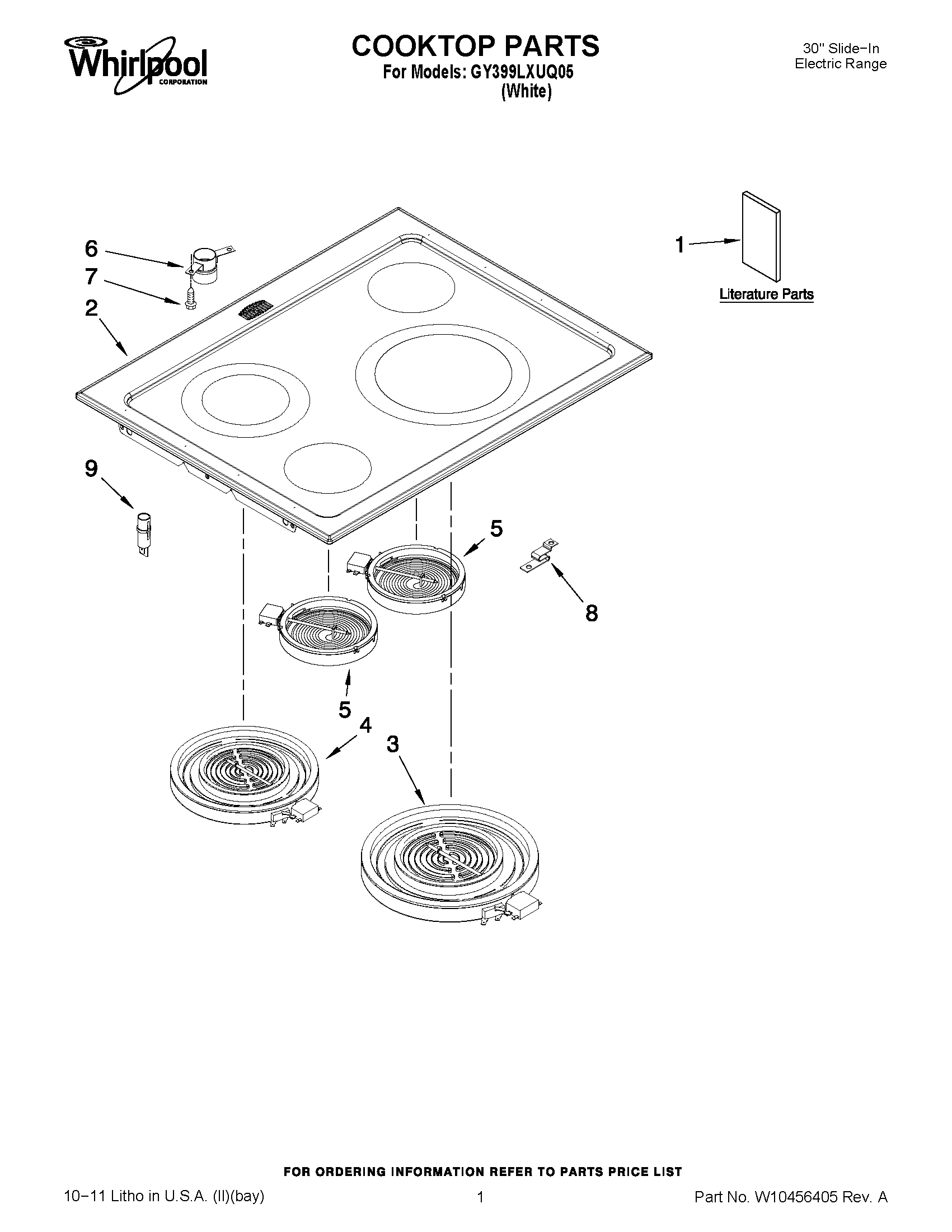 01 - COOKTOP PARTS
