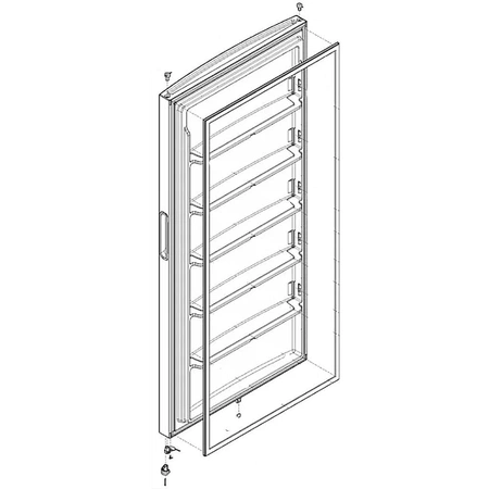 5304529105 Frigidaire Freezer Door Assembly