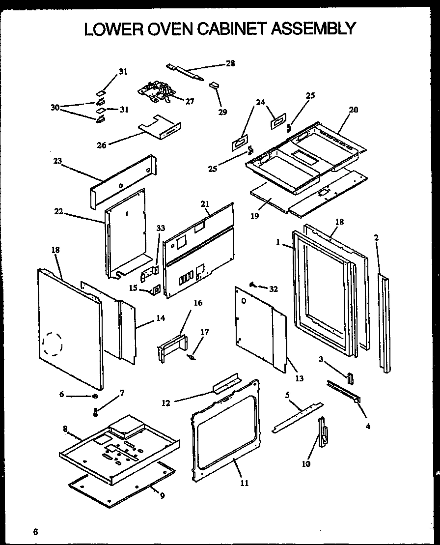 03 - LOWER OVEN CABINET ASSY