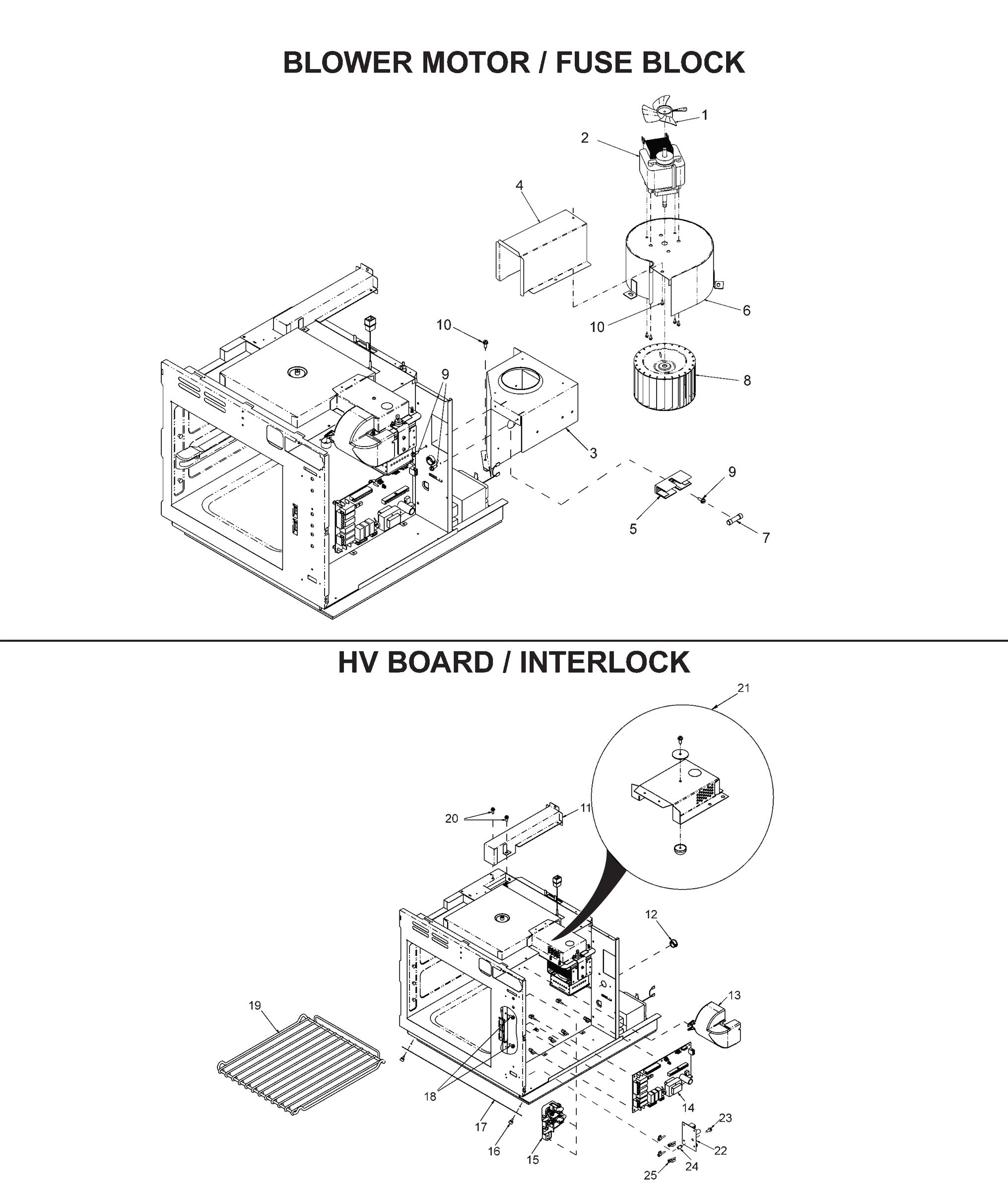 BLOWER MOTOR / FUSE BLOCK