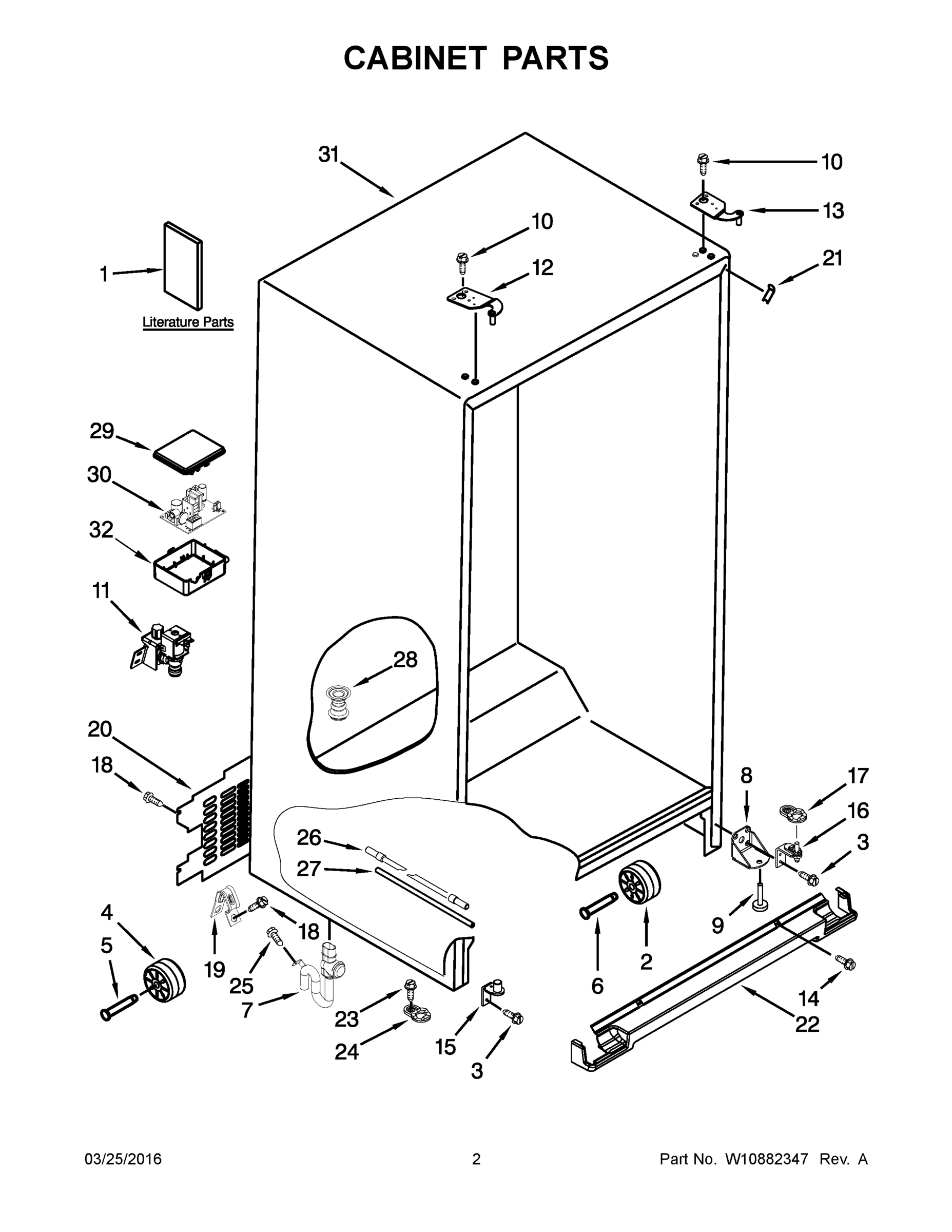 02 - CABINET PARTS