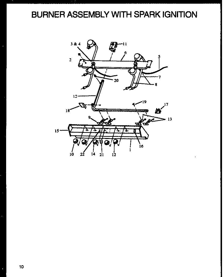 03 - BURNER ASSY WITH SPARK IGNITION