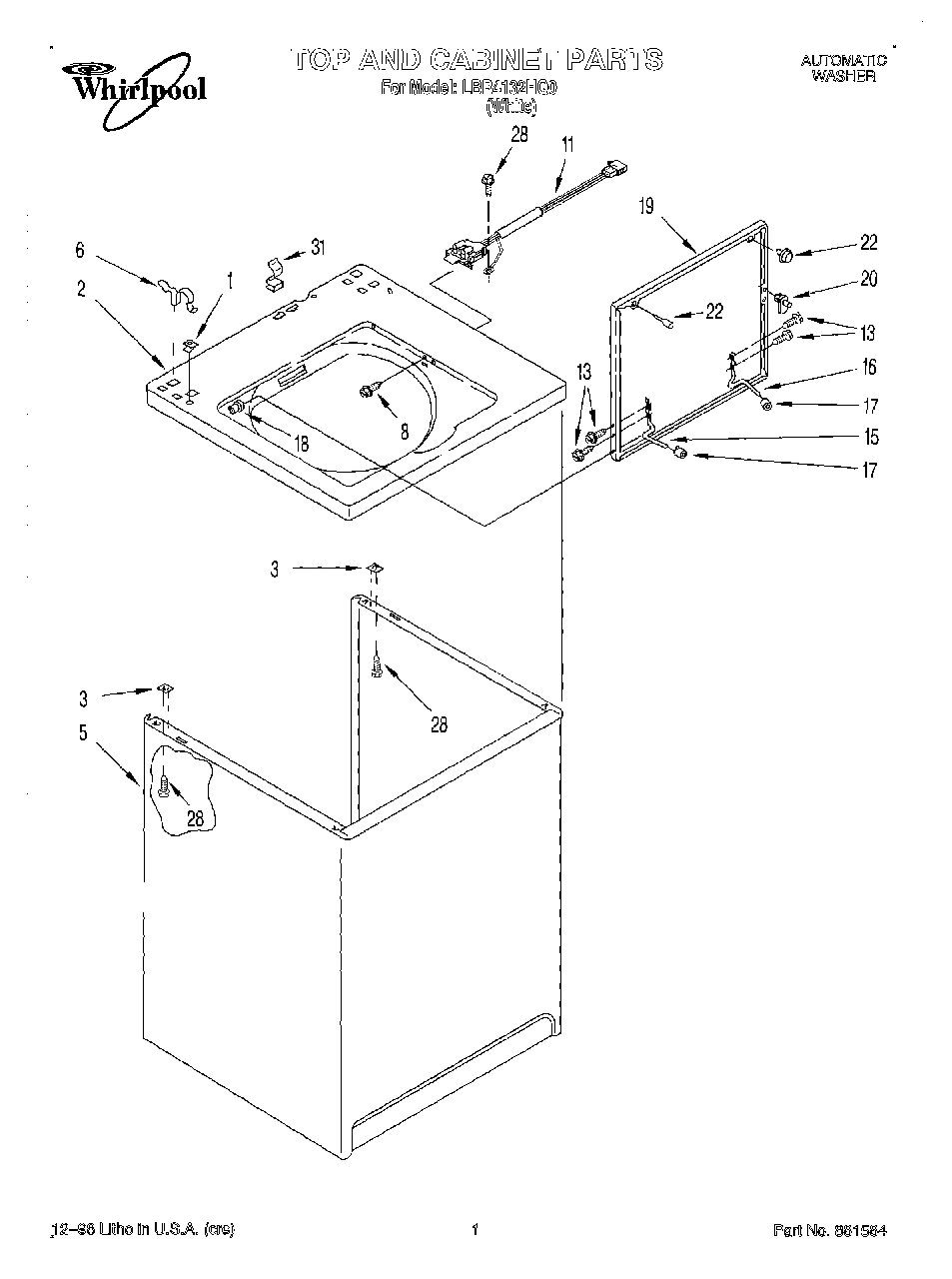 01 - TOP AND CABINET