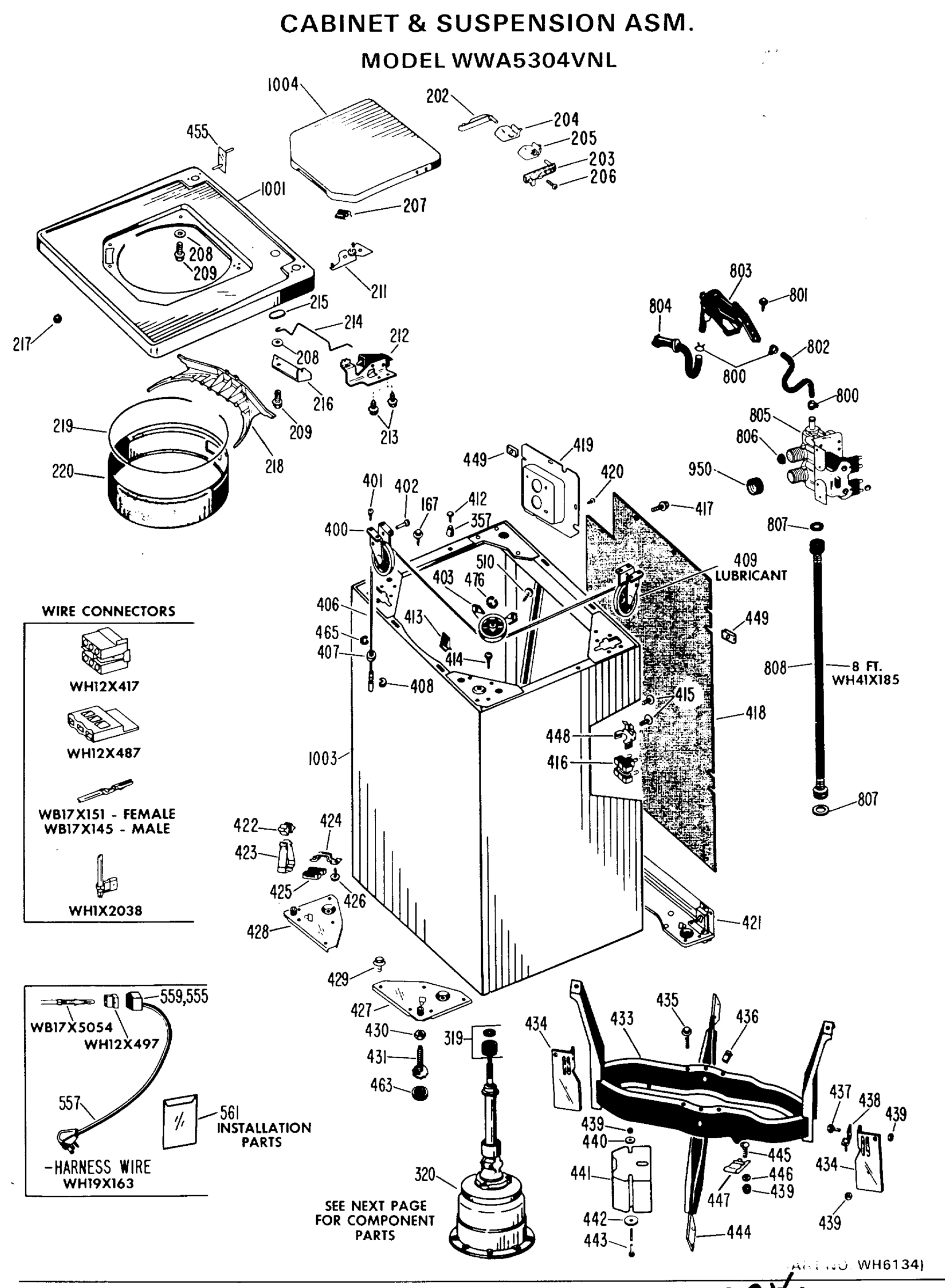 CABINET & SUSPENSION ASM.