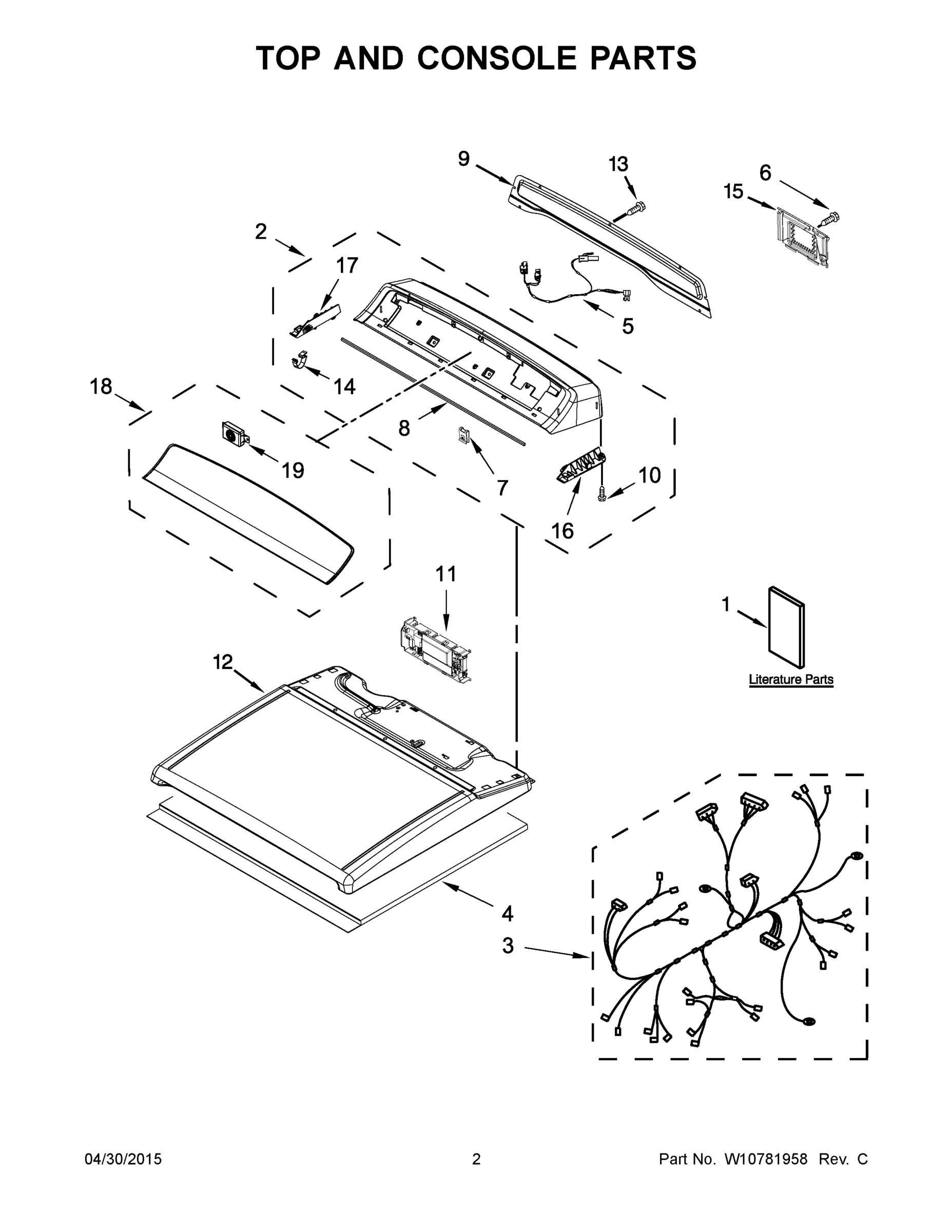 02 - TOP AND CONSOLE PARTS
